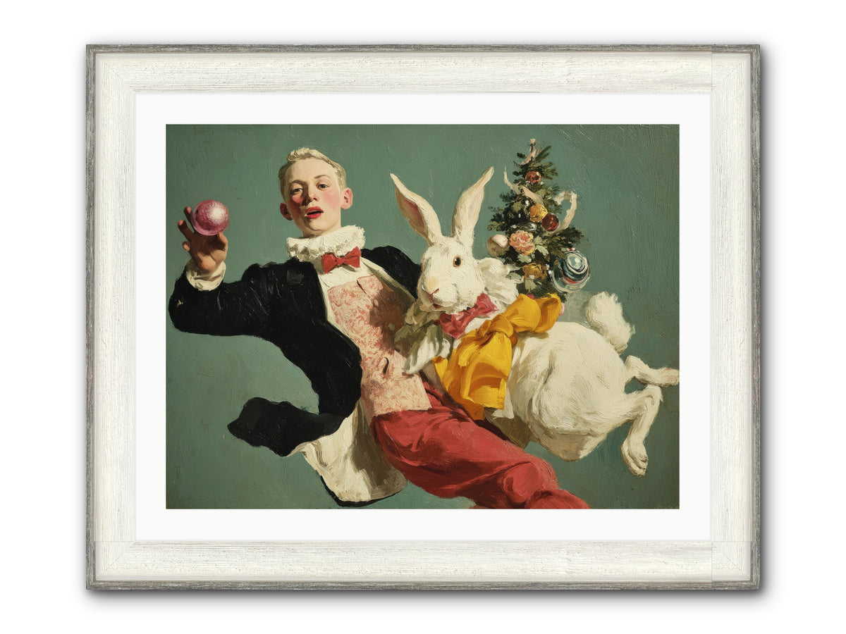 Holiday At House Clementine Framed Print - Driftwood White 32x24
