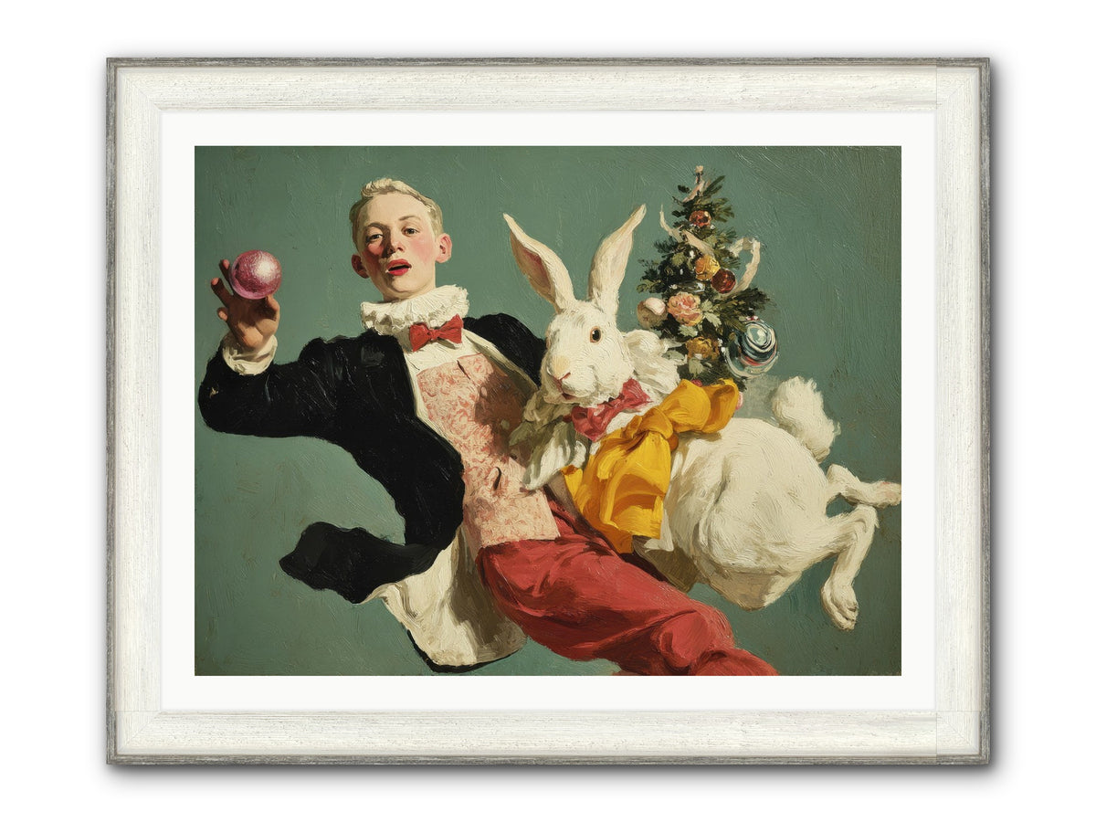 Holiday At House Clementine Framed Print - Driftwood White 40x30