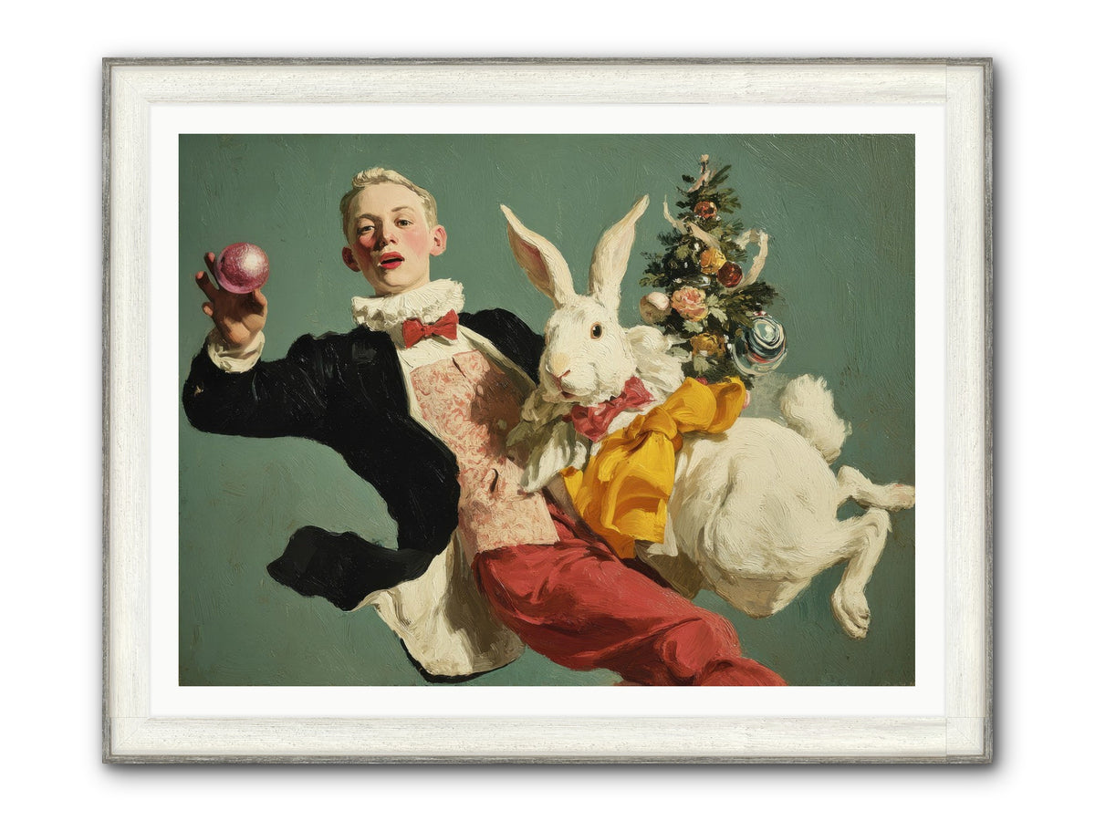 Holiday At House Clementine Framed Print - Driftwood White 48x36