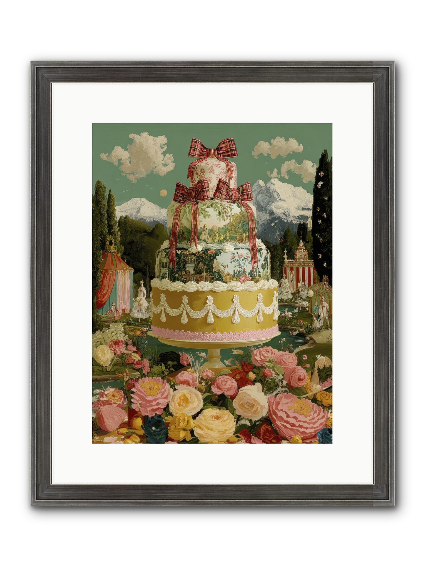 Holiday Heaven Framed Print - Slimwoods Black/Silver 12x16
