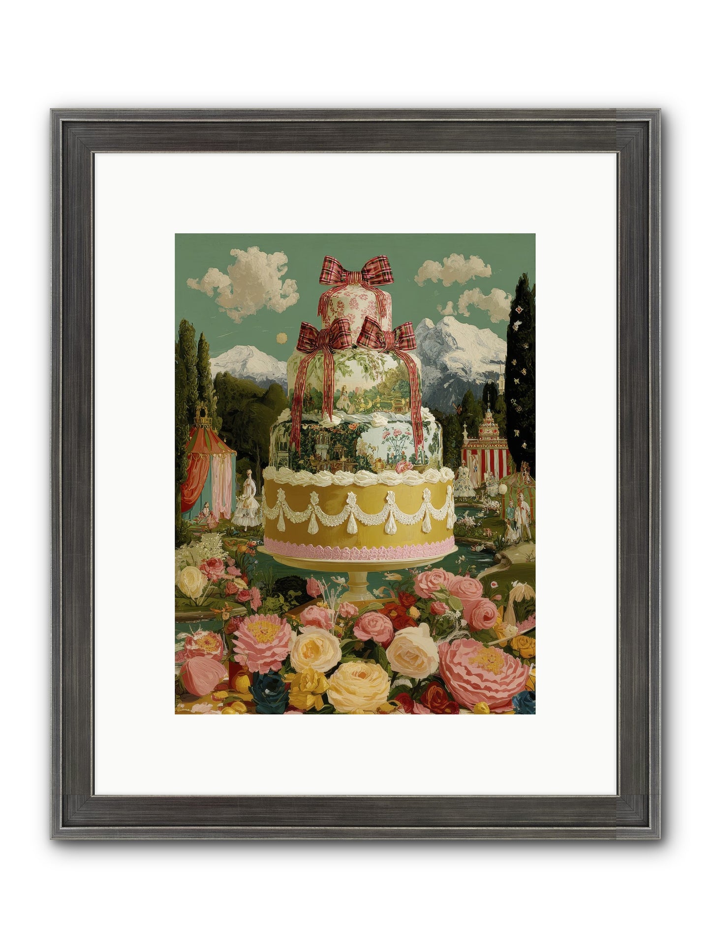 Holiday Heaven Framed Print - Slimwoods Black/Silver 9x12