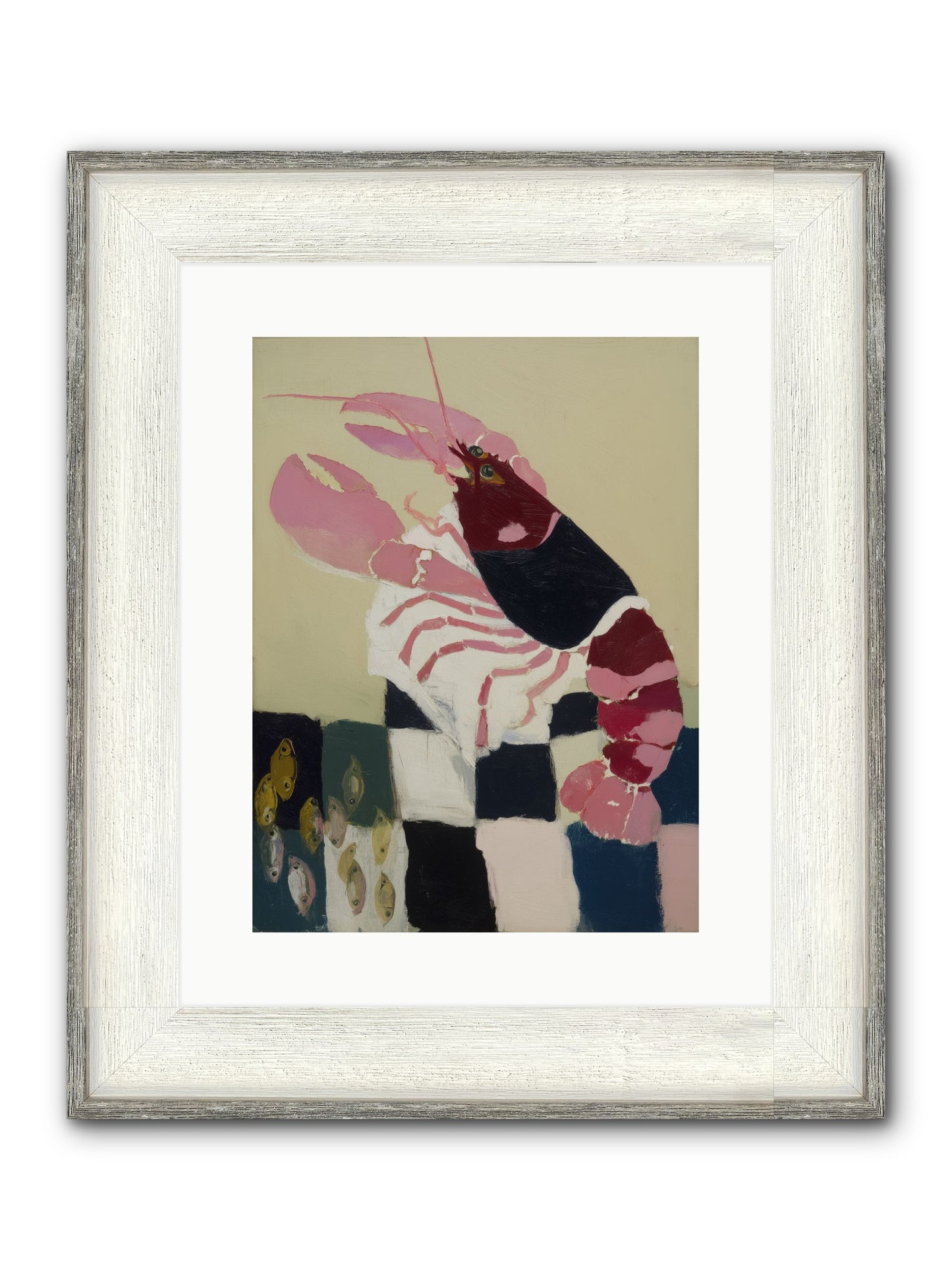 Hollow Seafoam Framed Print - Driftwood White 12x16