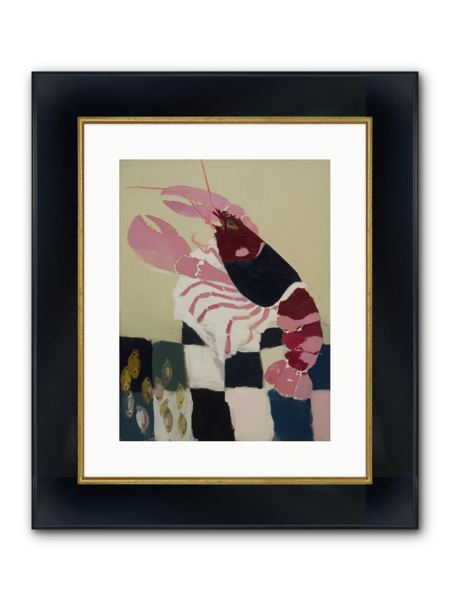 Hollow Seafoam Framed Print - Wide Black w/Gold 12x16