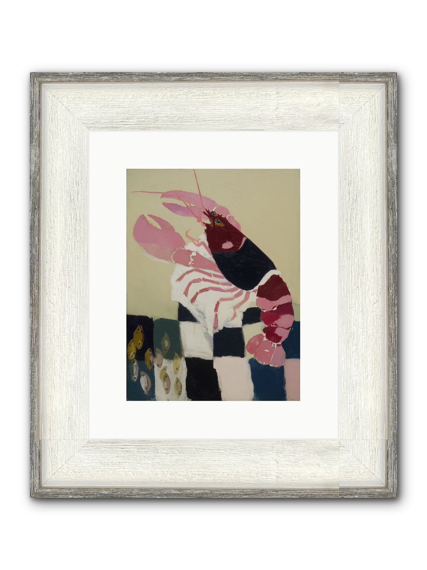 Hollow Seafoam Framed Print - Driftwood White 9x12