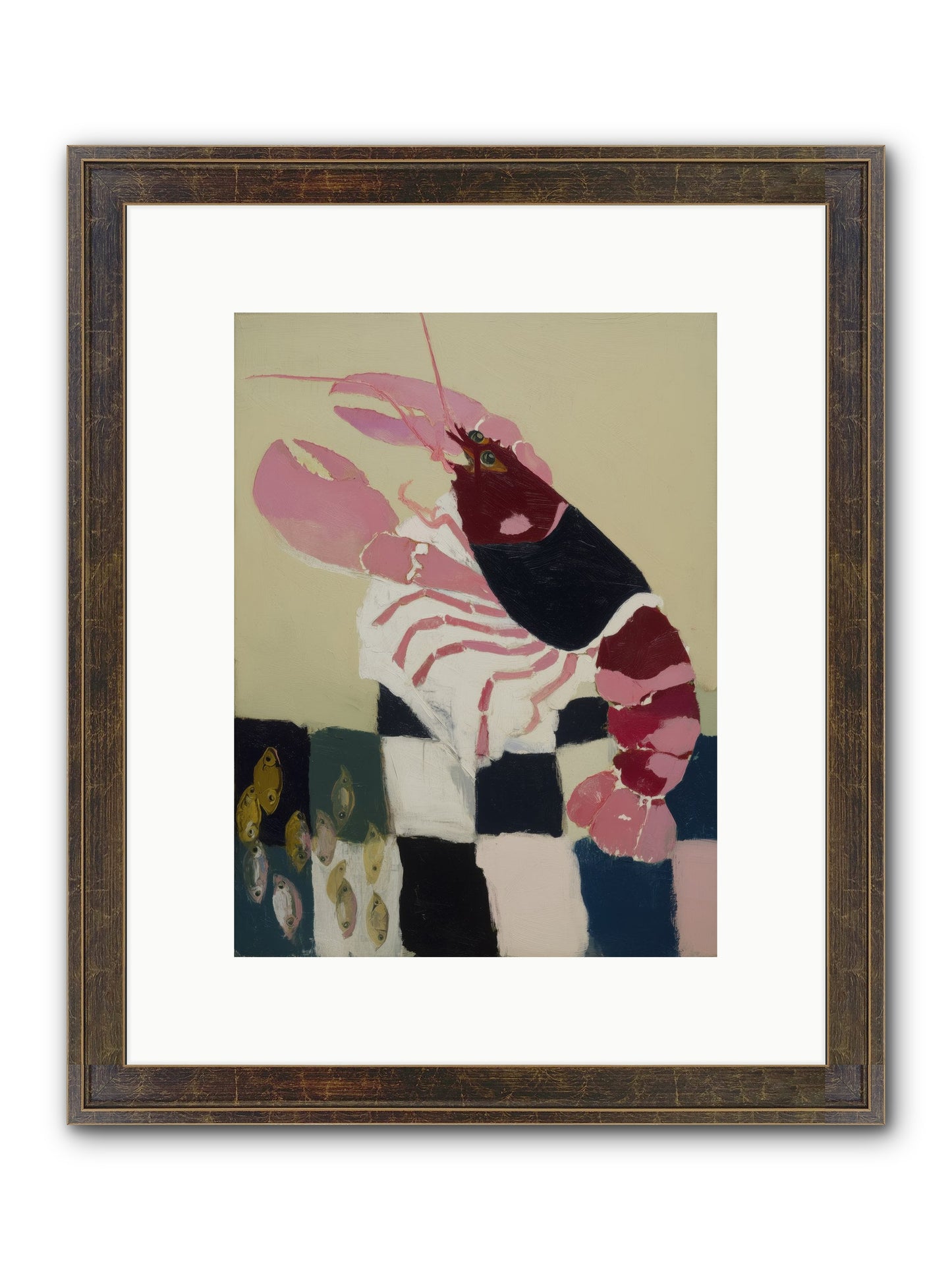 Hollow Seafoam Framed Print - Slimwoods Black/Gold 9x12