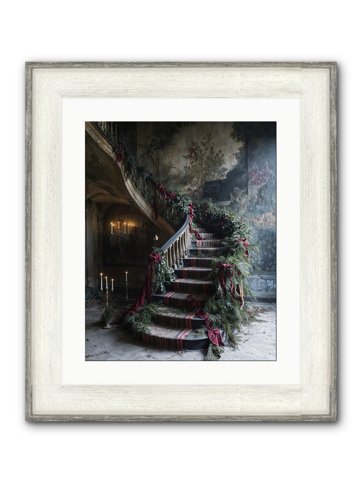 Hollybank Hall's Welcome Framed Print - Driftwood White 16x20