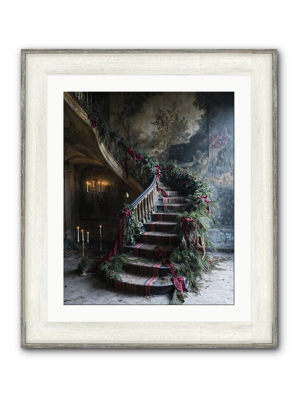 Hollybank Hall's Welcome Framed Print - Driftwood White 20x25