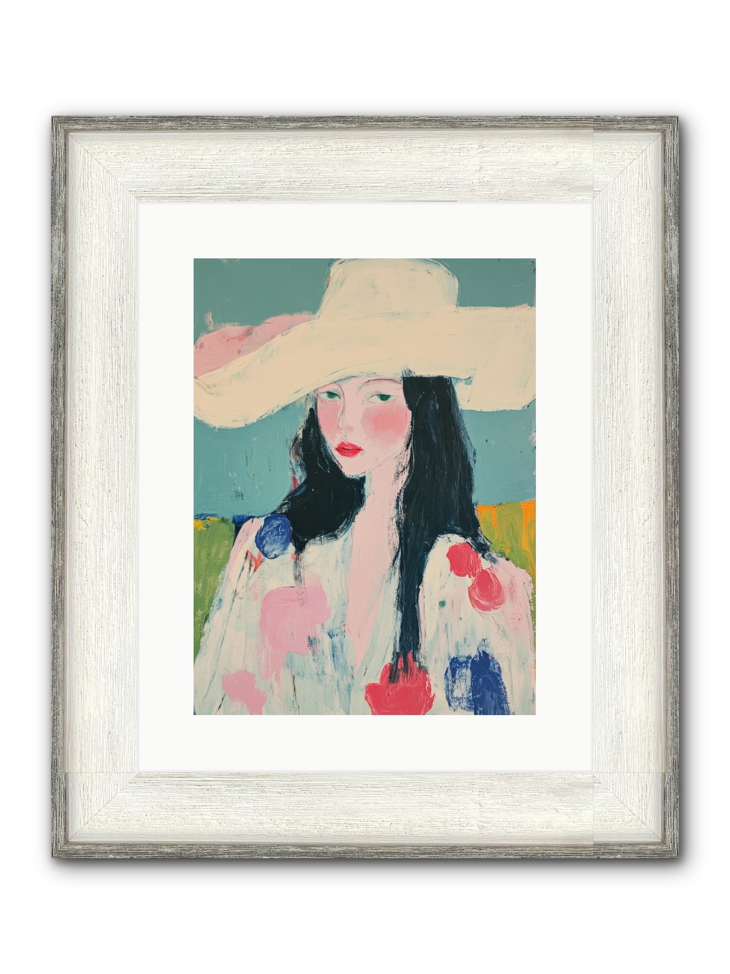 Homestead Heart Framed Print - Driftwood White 12x16