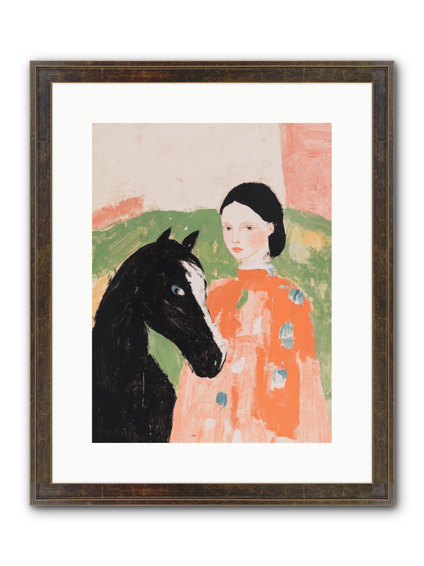 Homestead Heartstrings Framed Print - Slimwoods Black/Gold 12x16