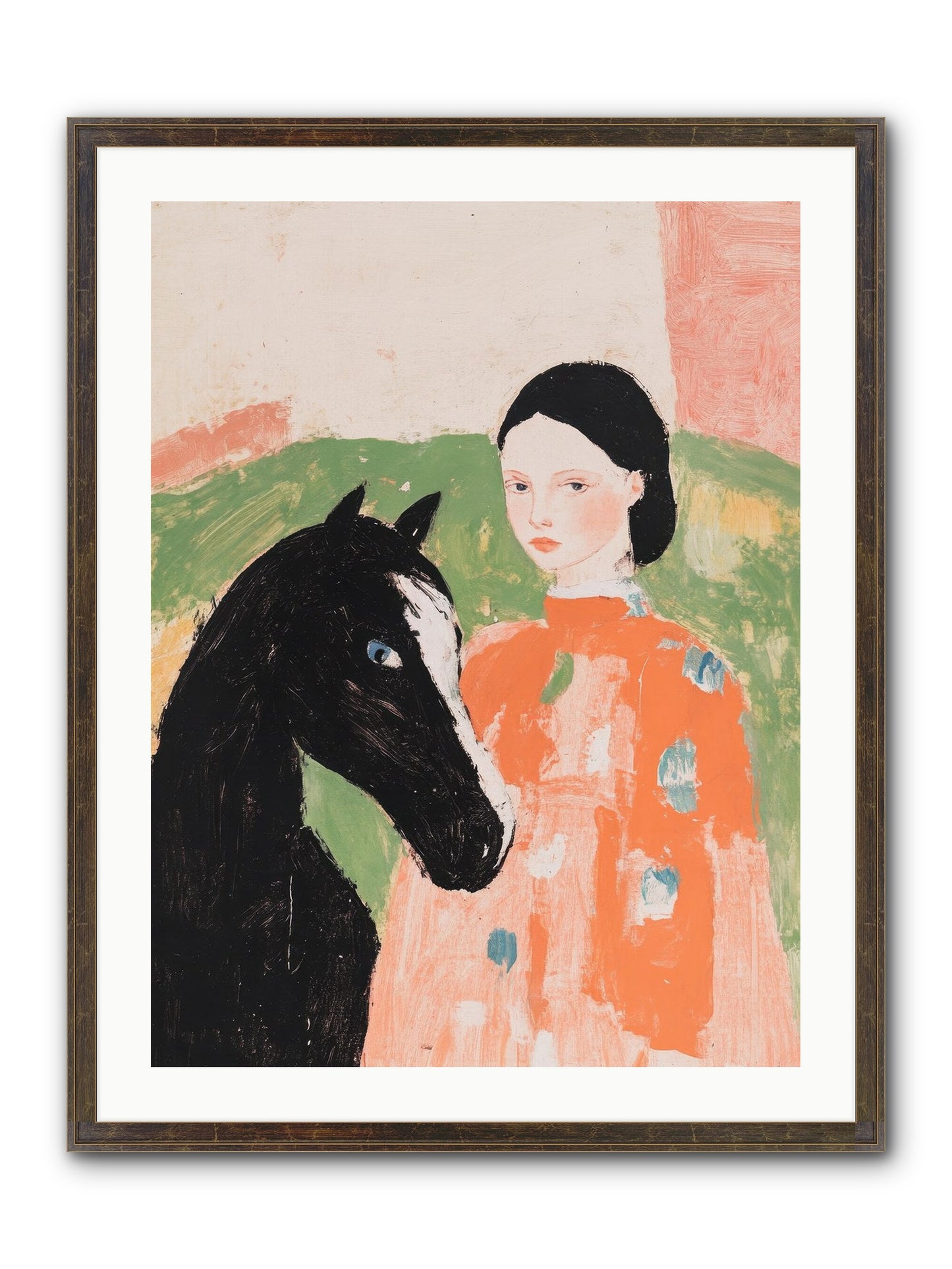 Homestead Heartstrings Framed Print - Slimwoods Black/Gold 24x32