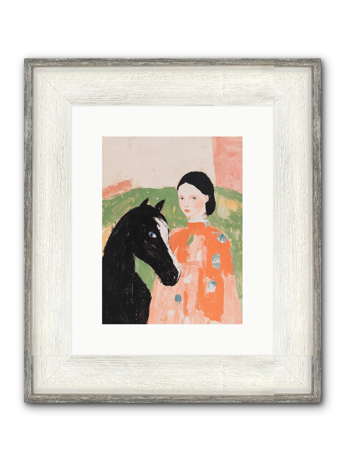 Homestead Heartstrings Framed Print - Driftwood White 9x12