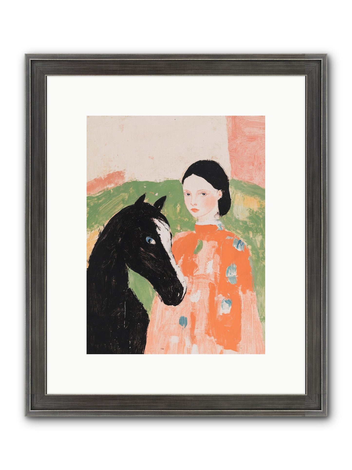 Homestead Heartstrings Framed Print - Slimwoods Black/Silver 9x12