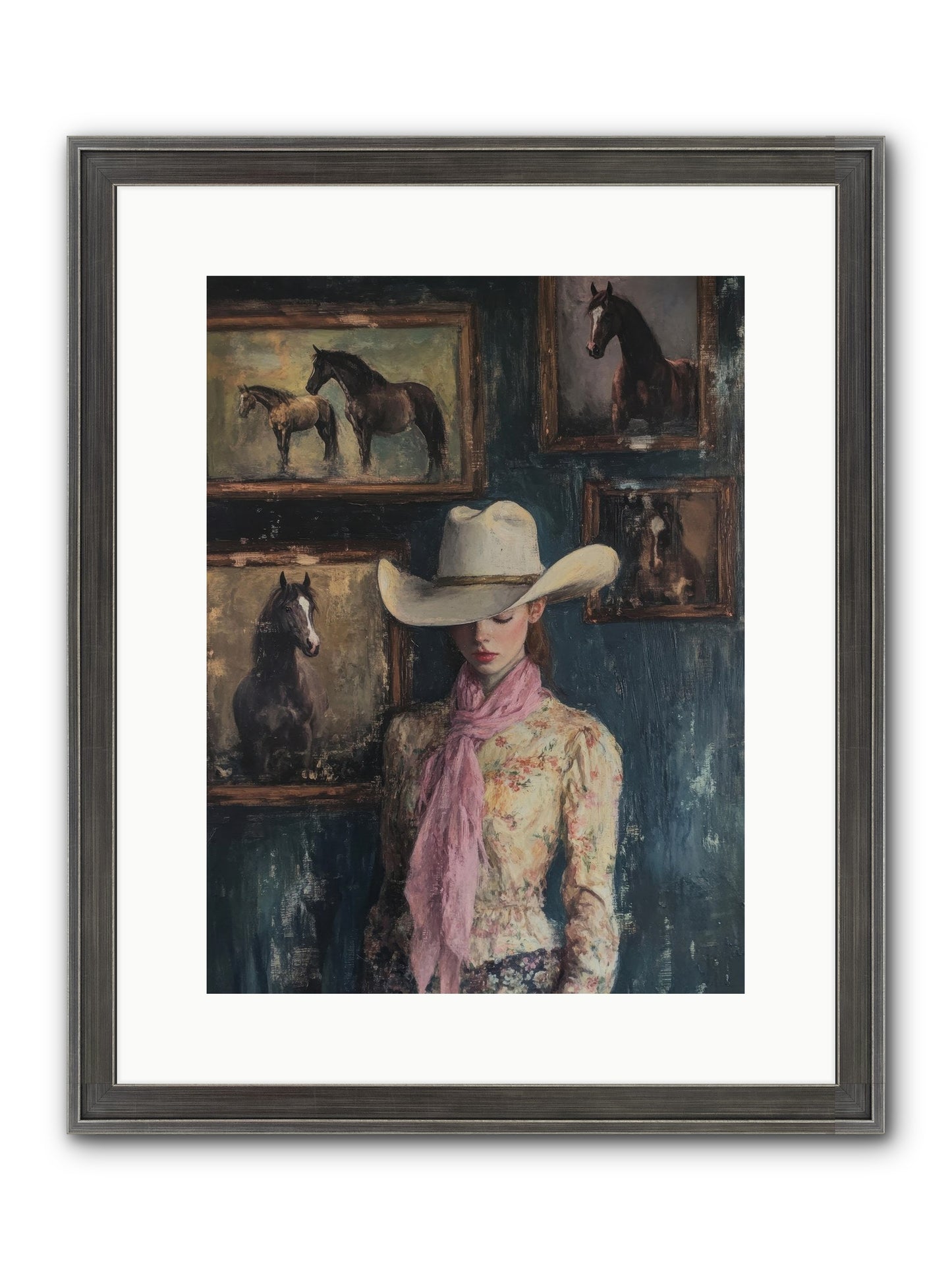 Homestead Heroine Framed Print - Slimwoods Black/Silver 12x16