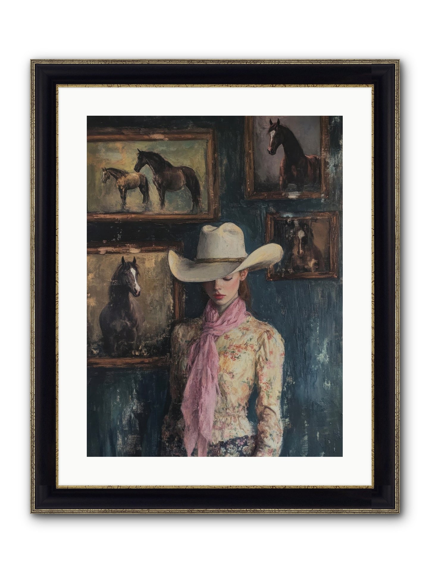 Homestead Heroine Framed Print - Black & Gold 18x24