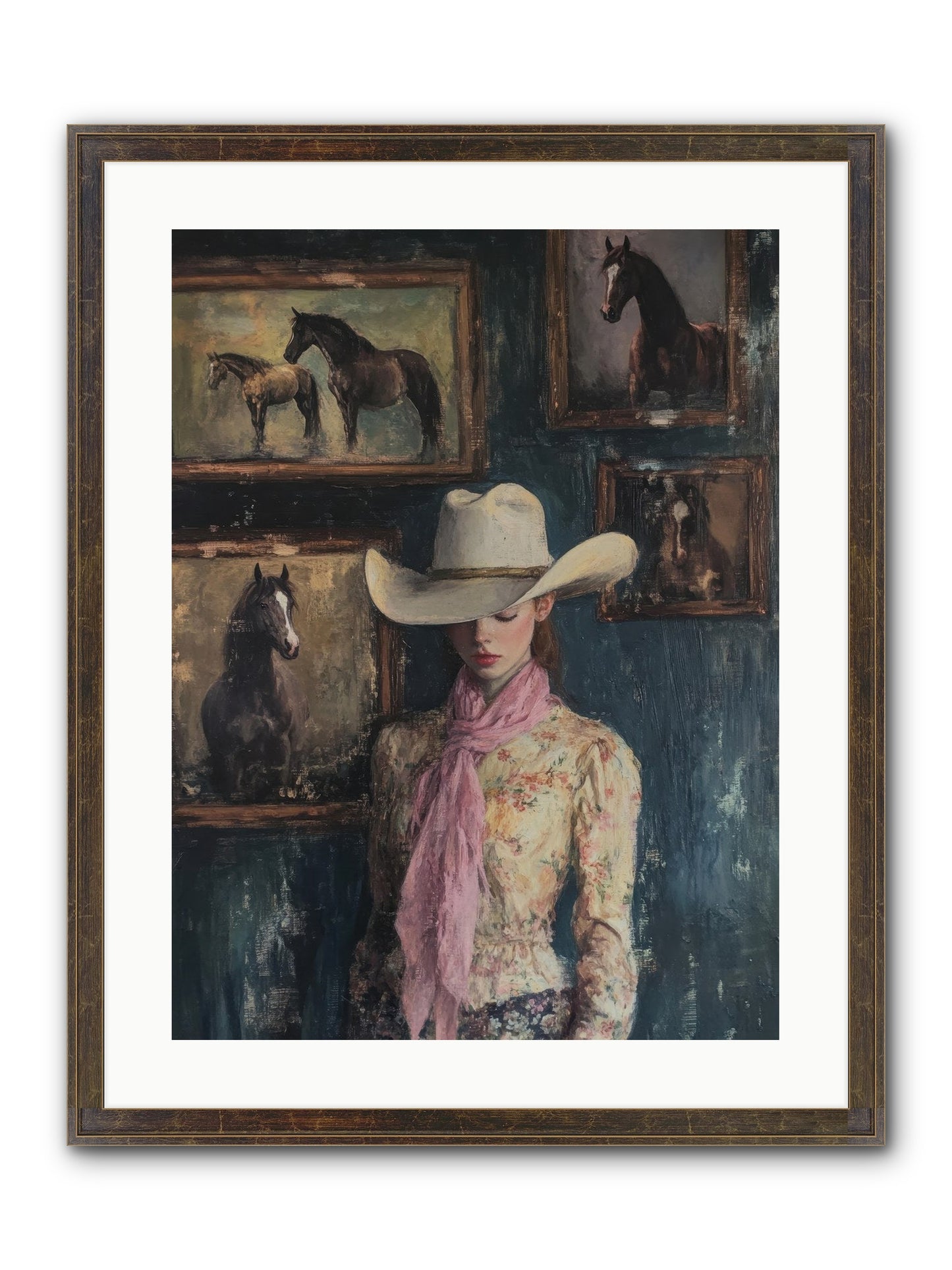 Homestead Heroine Framed Print - Slimwoods Black/Gold 18x24