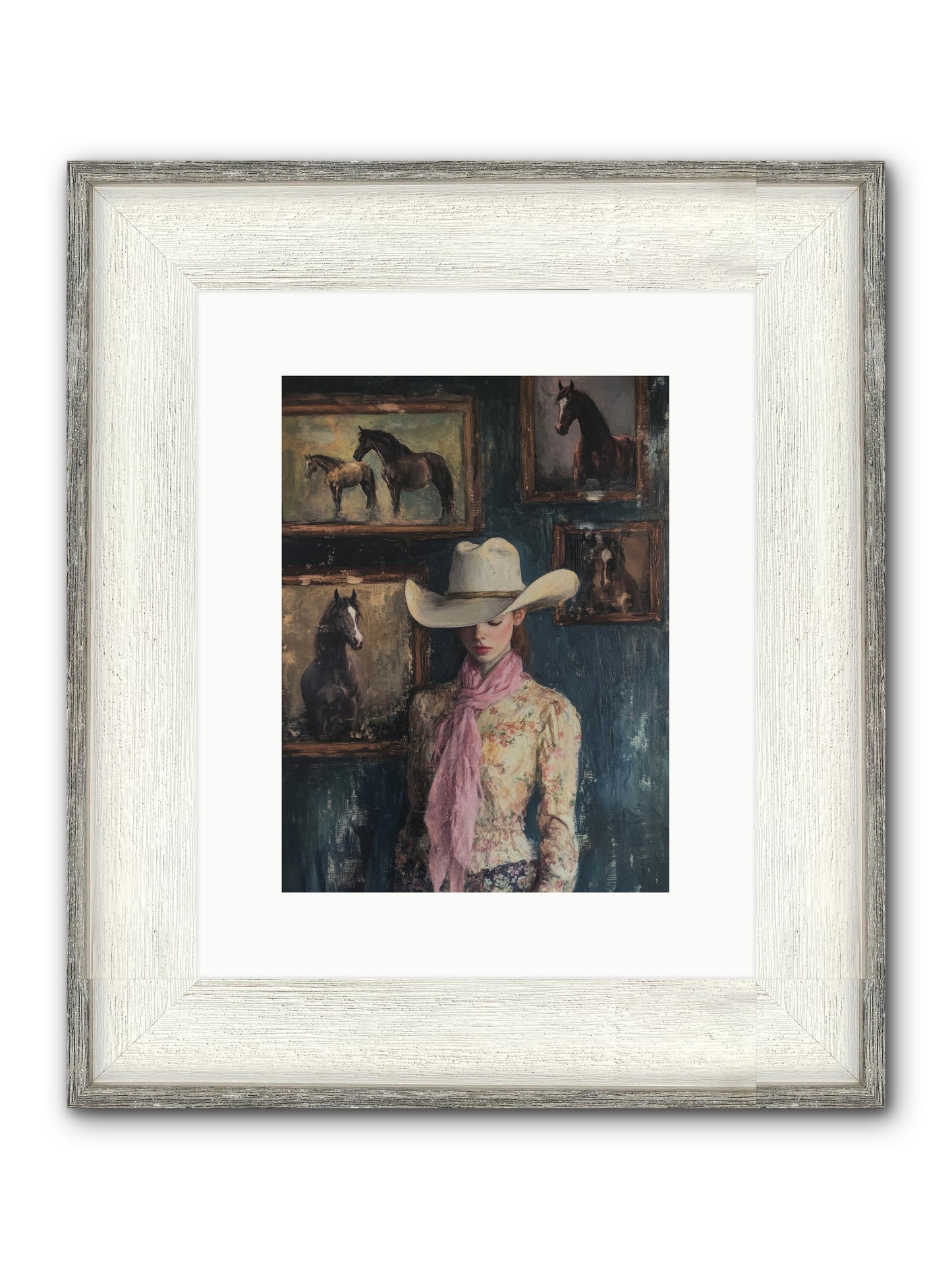 Homestead Heroine Framed Print - Driftwood White 9x12