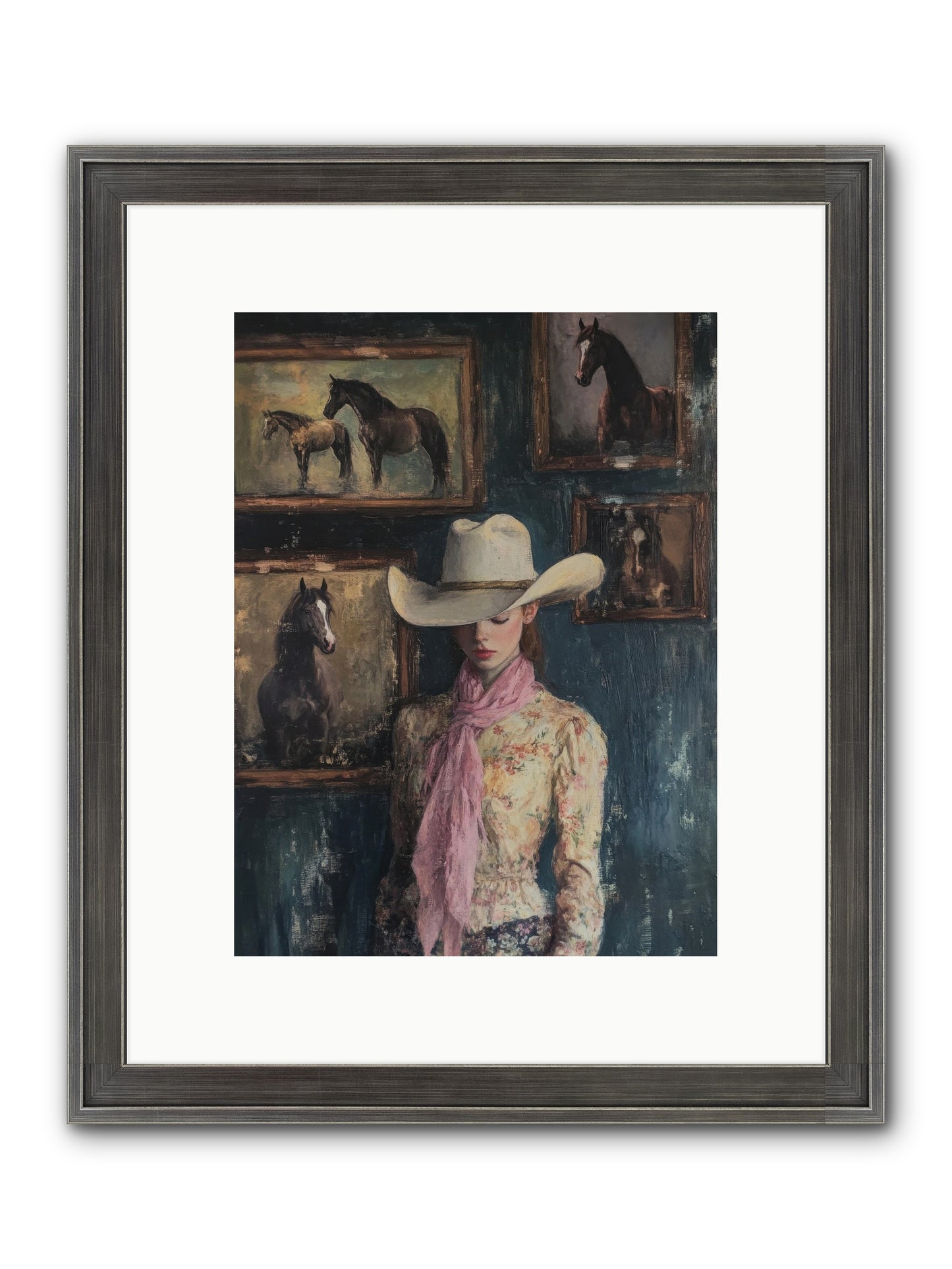 Homestead Heroine Framed Print - Slimwoods Black/Silver 9x12