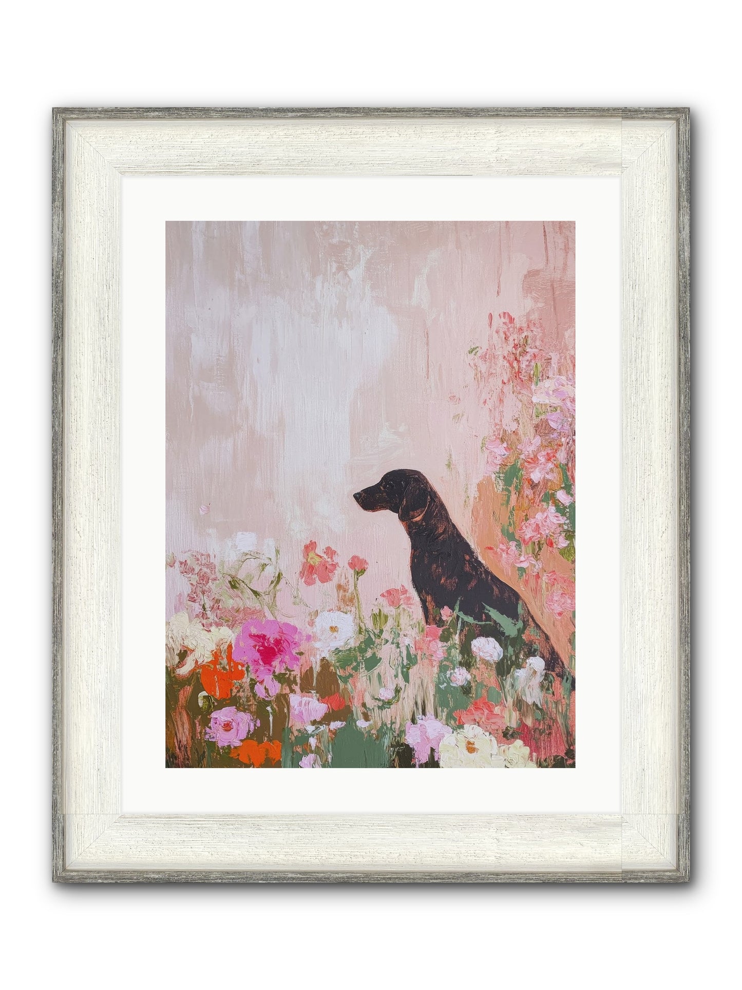 Honey Briar Framed Print - Driftwood White 18x24