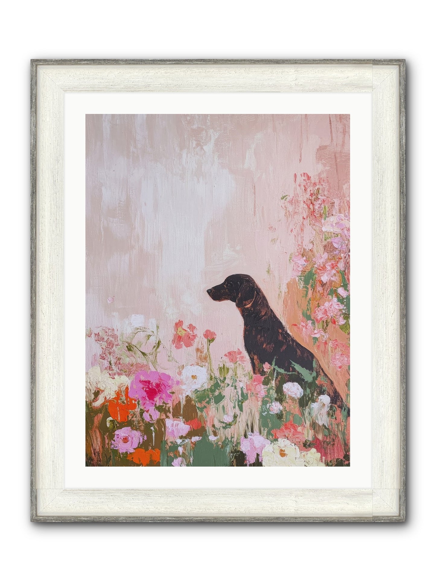 Honey Briar Framed Print - Driftwood White 24x32