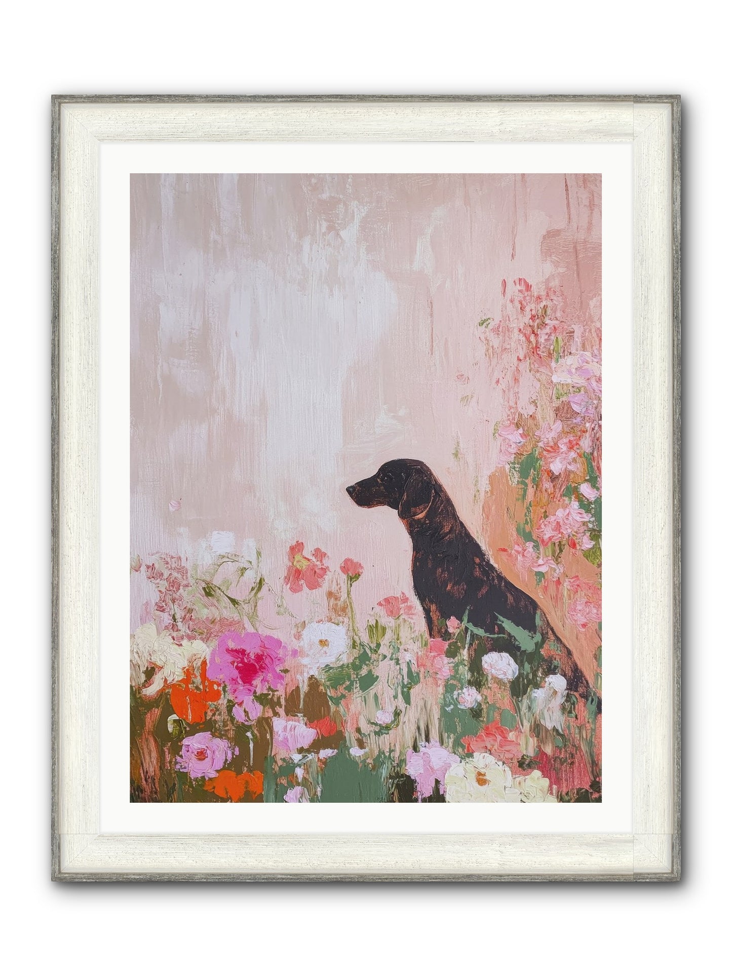 Honey Briar Framed Print - Driftwood White 30x40