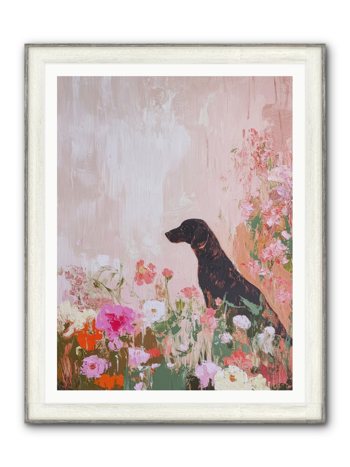 Honey Briar Framed Print - Driftwood White 36x48