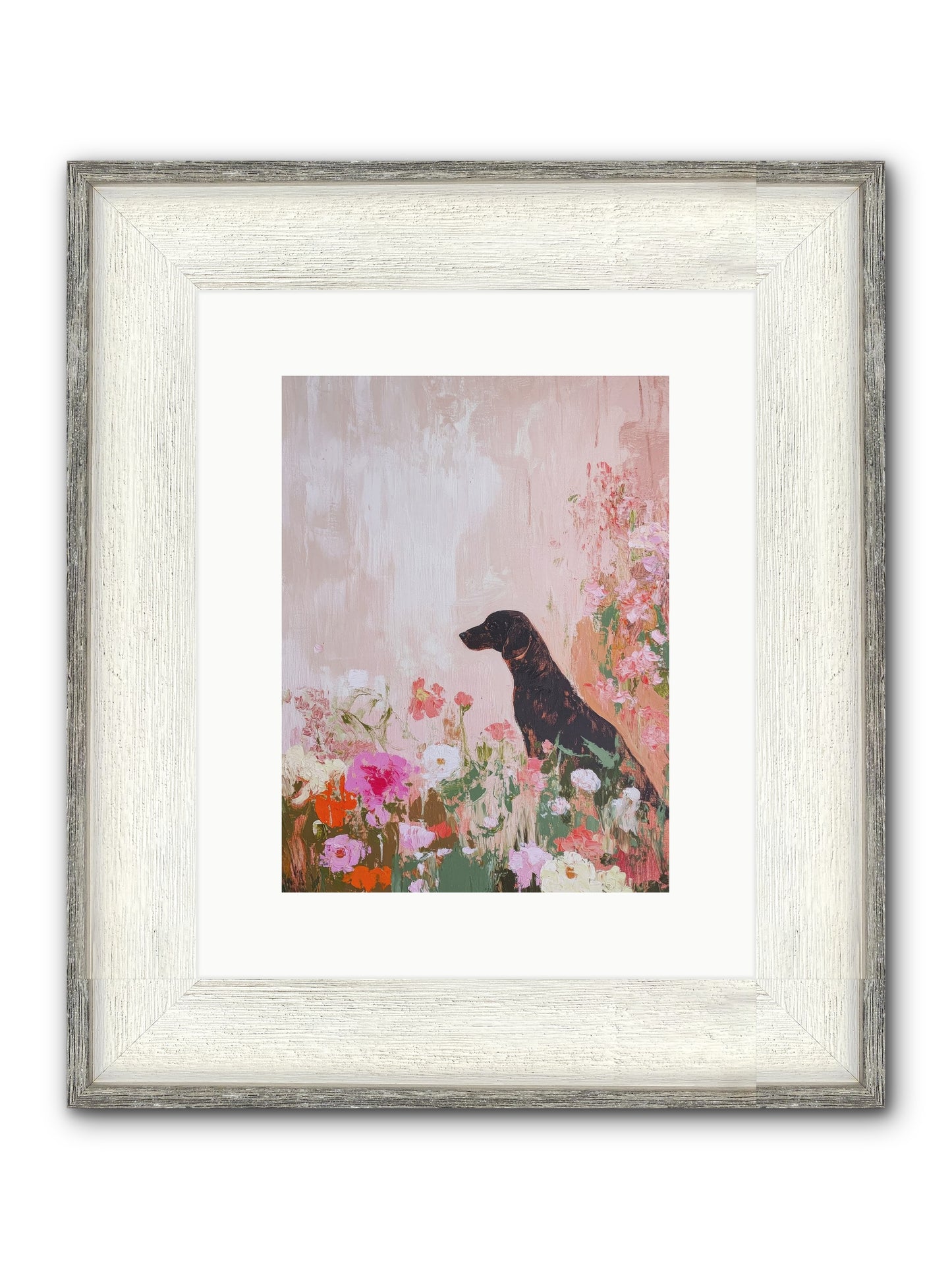 Honey Briar Framed Print - Driftwood White 9x12
