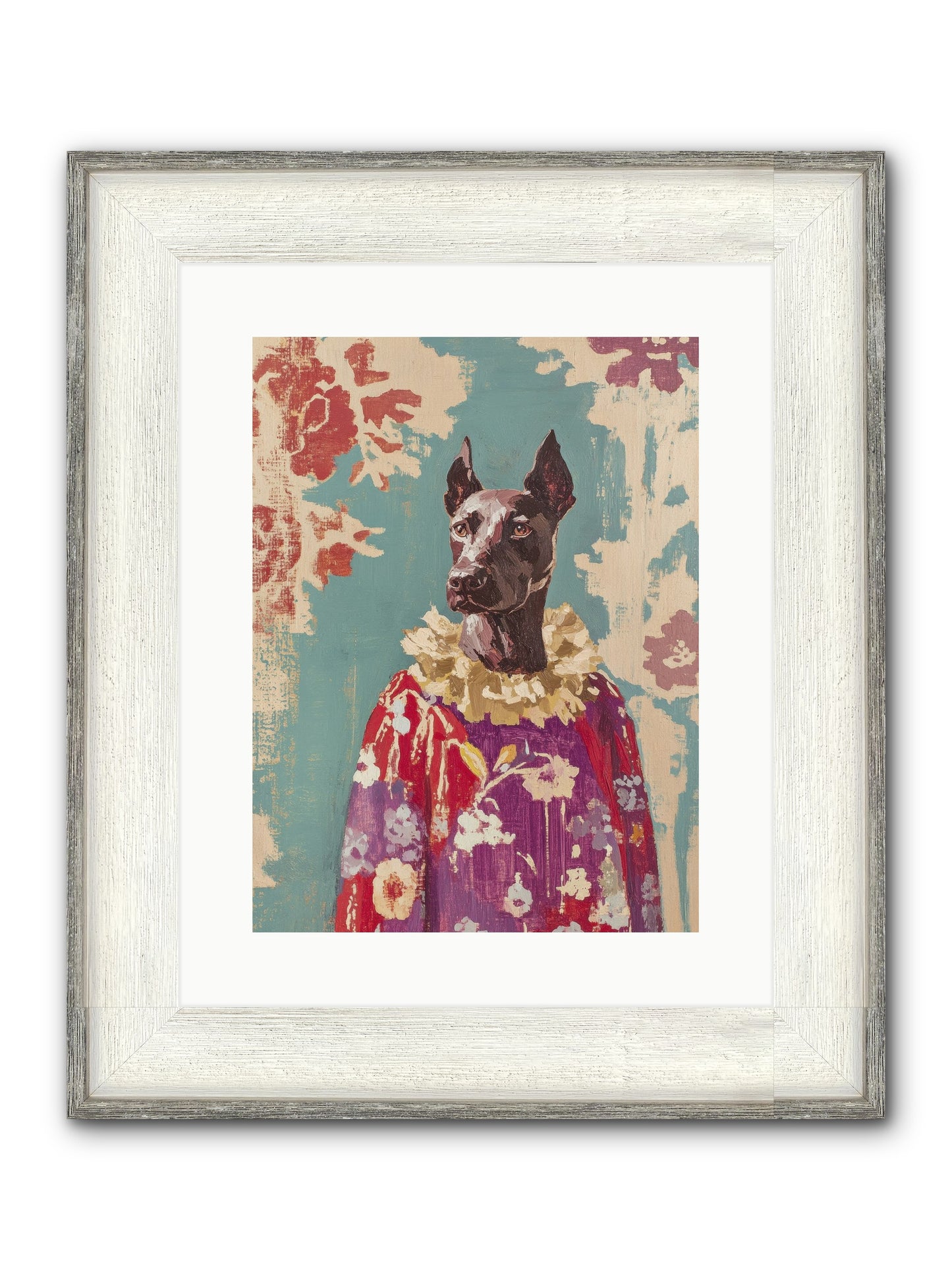 Honey Cake Framed Print - Driftwood White 12x16