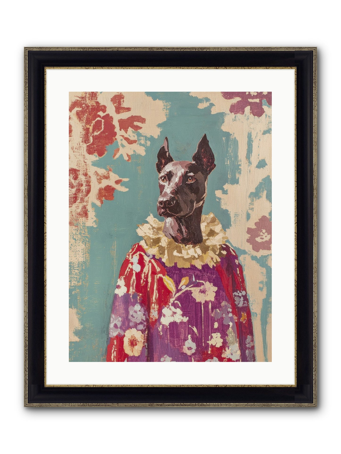 Honey Cake Framed Print - Black & Gold 18x24