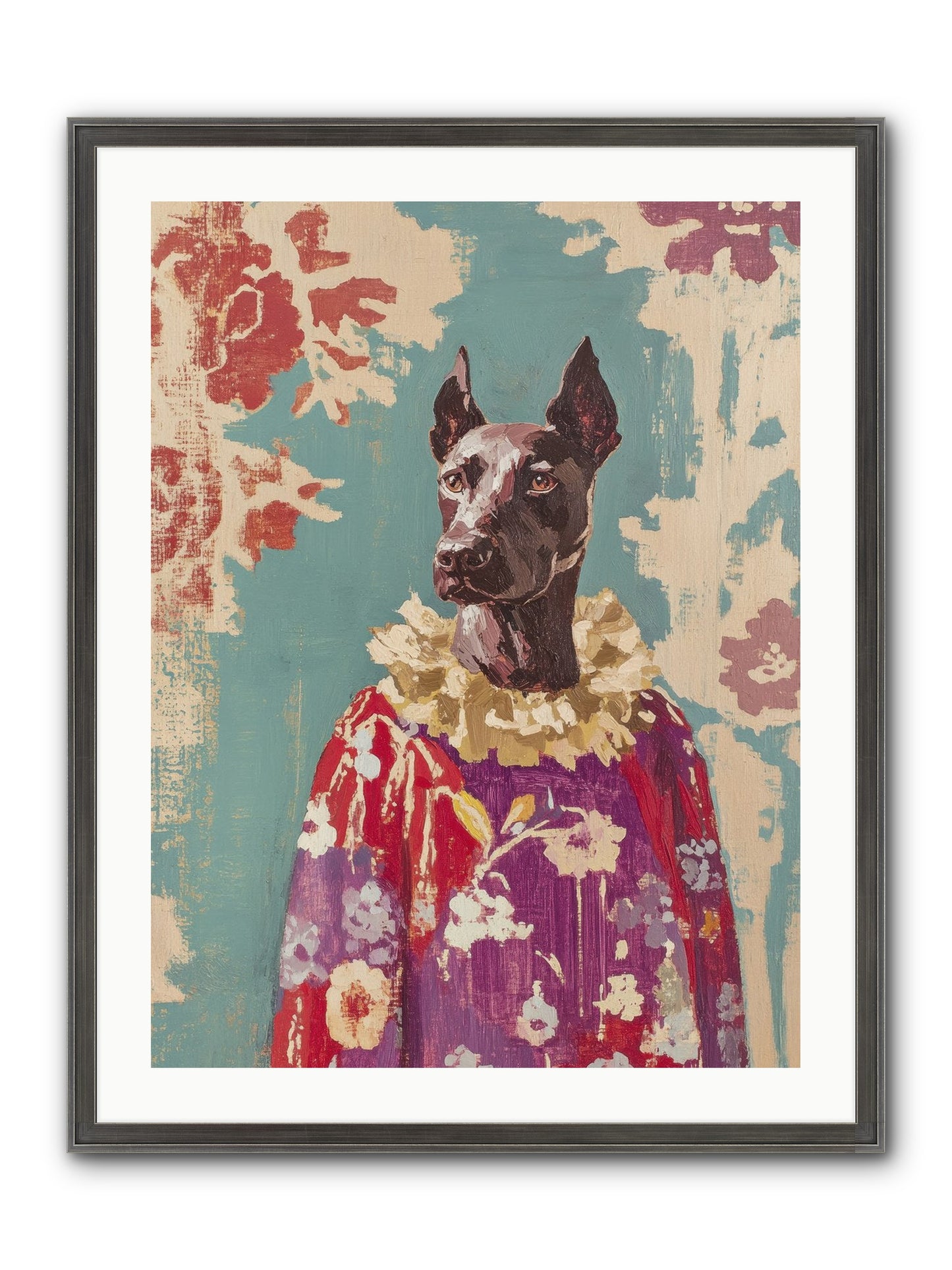 Honey Cake Framed Print - Slimwoods Black/Silver 24x32