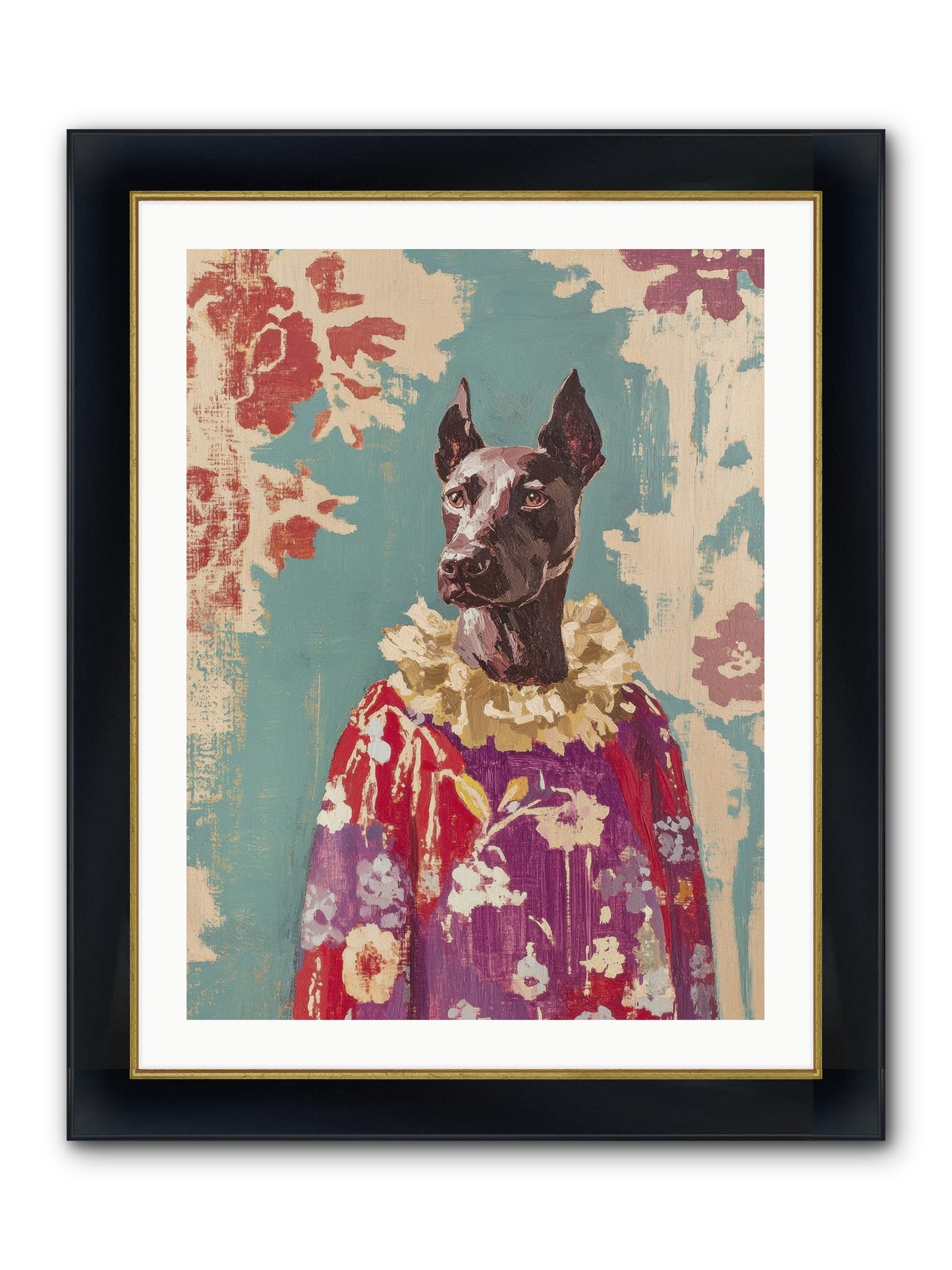 Honey Cake Framed Print - Wide Black w/Gold 24x32