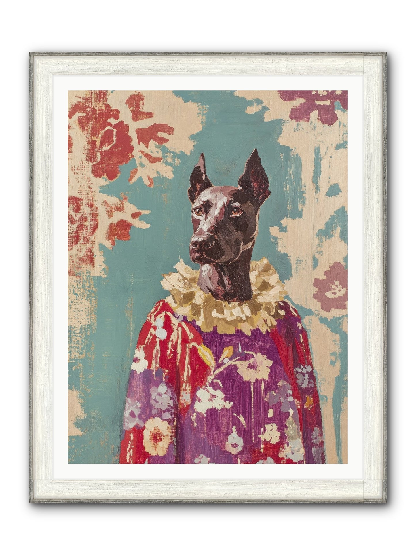 Honey Cake Framed Print - Driftwood White 36x48