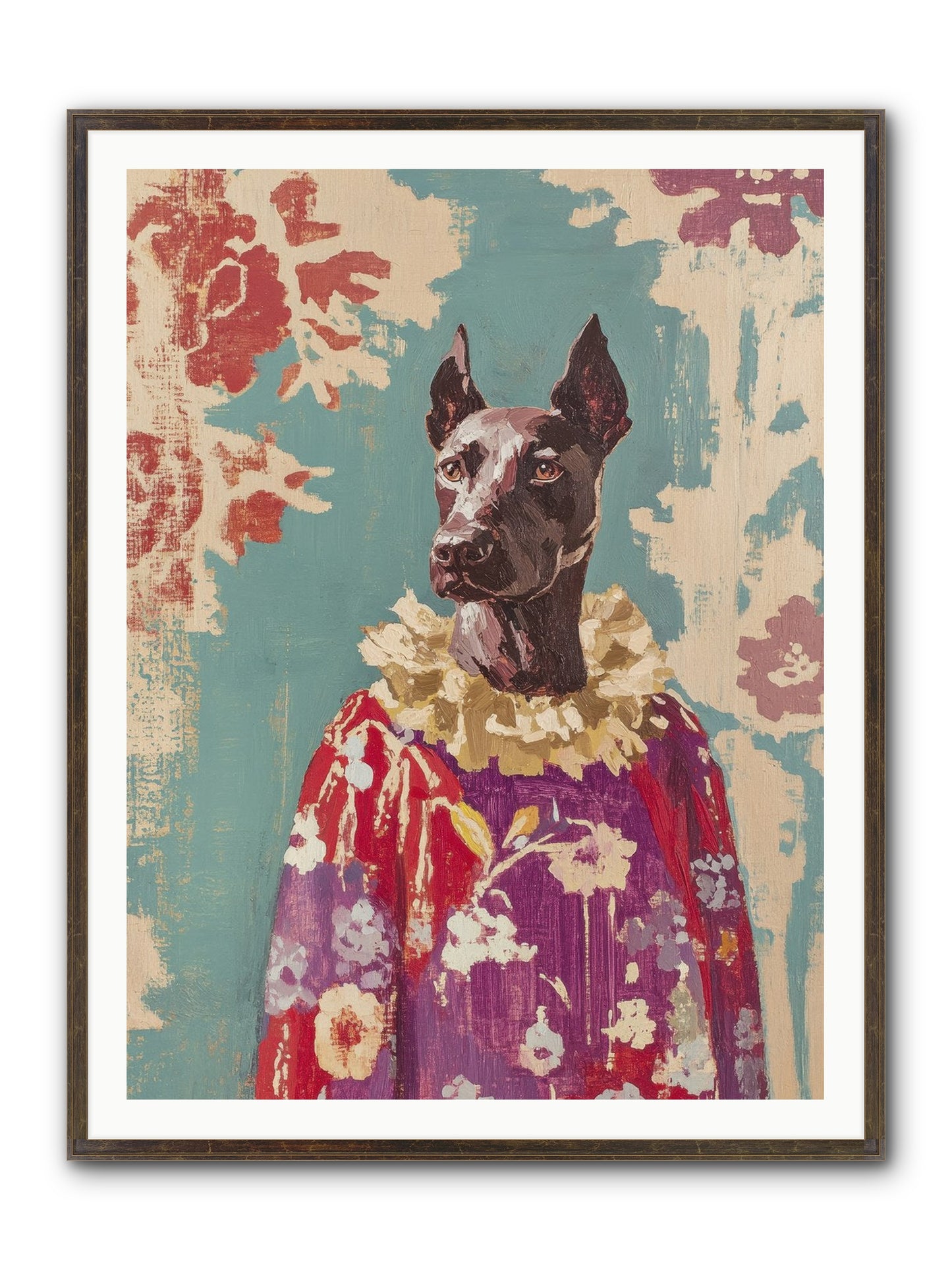 Honey Cake Framed Print - Slimwoods Black/Gold 36x48