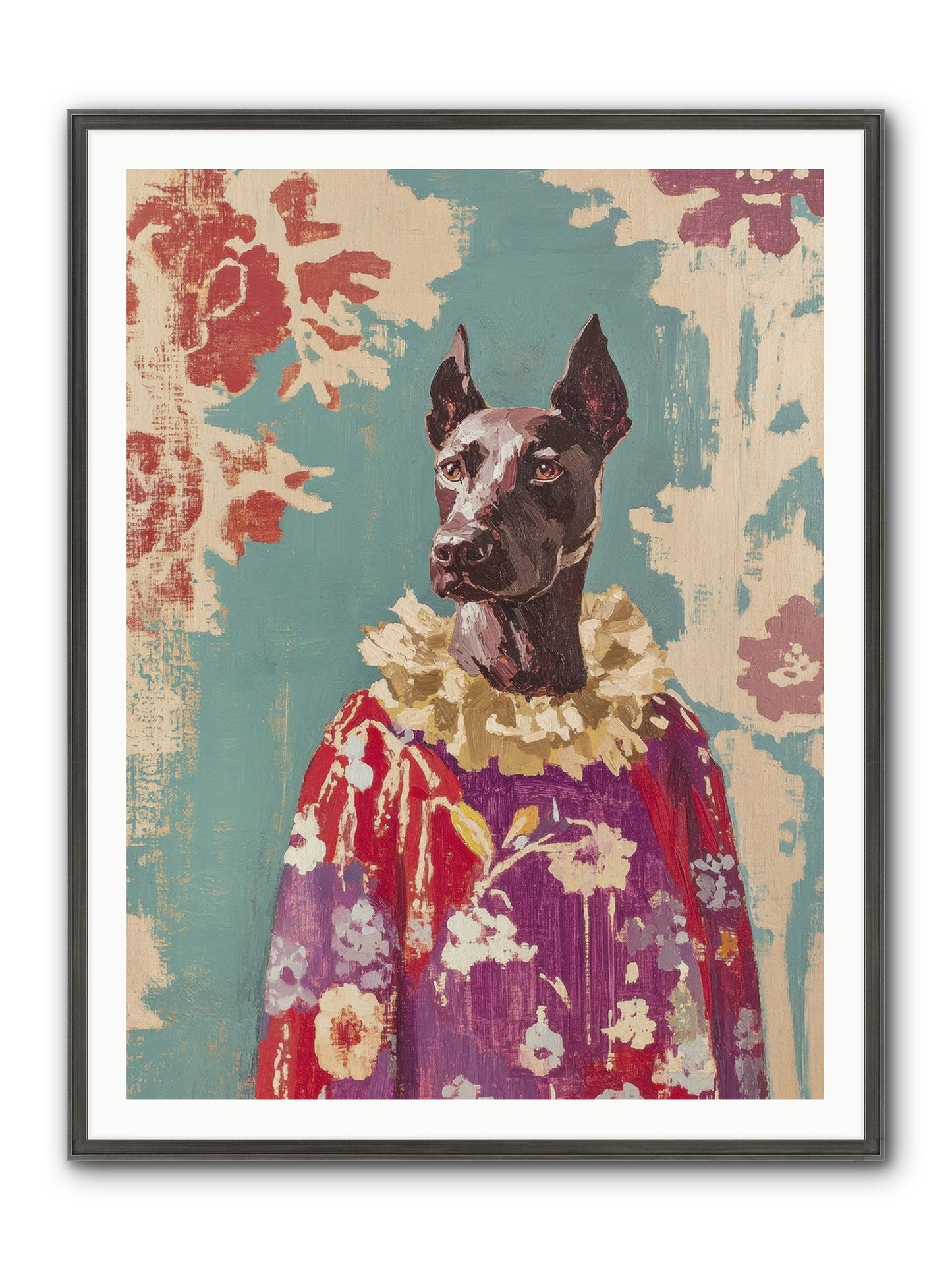Honey Cake Framed Print - Slimwoods Black/Silver 36x48