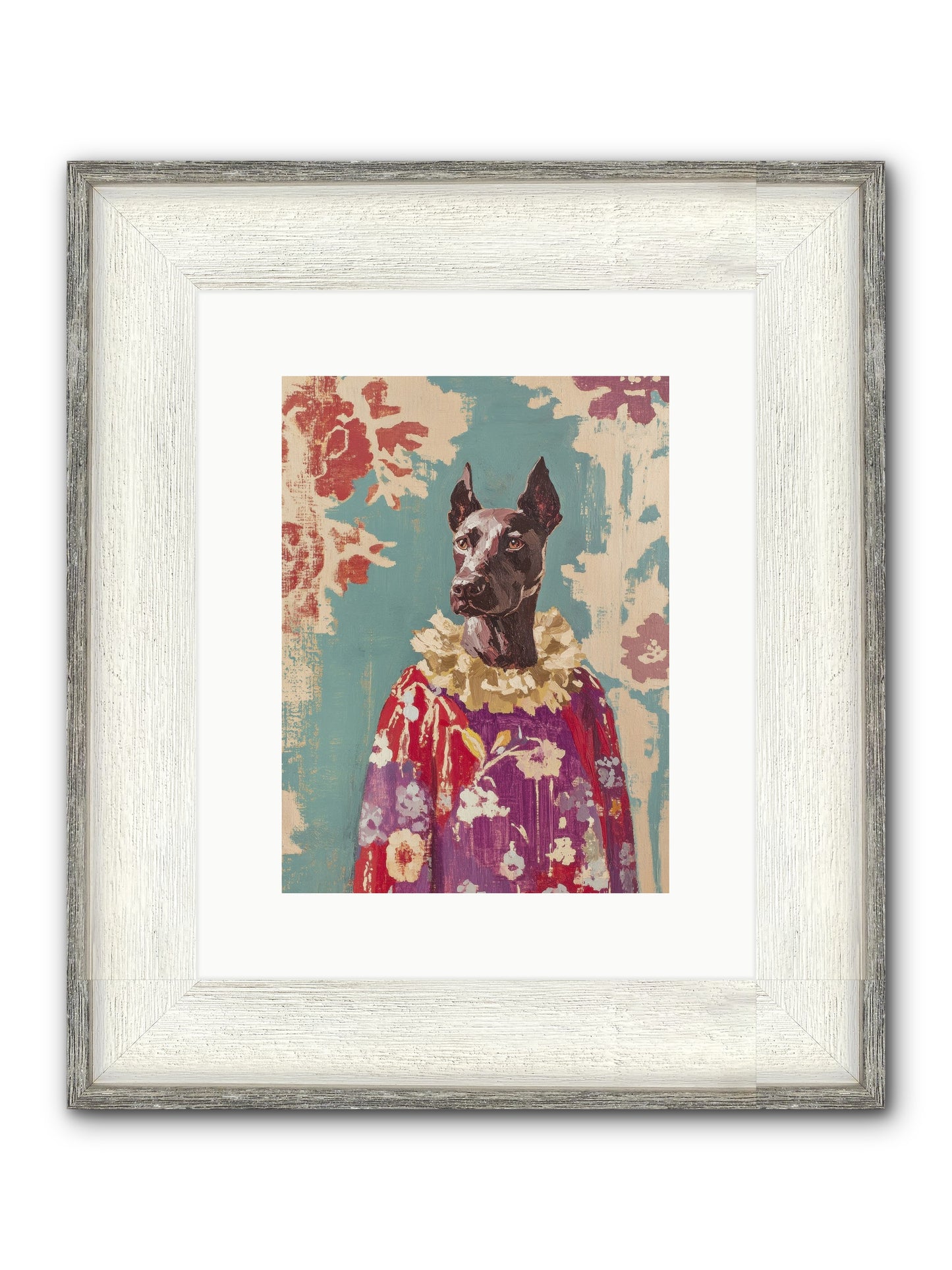Honey Cake Framed Print - Driftwood White 9x12