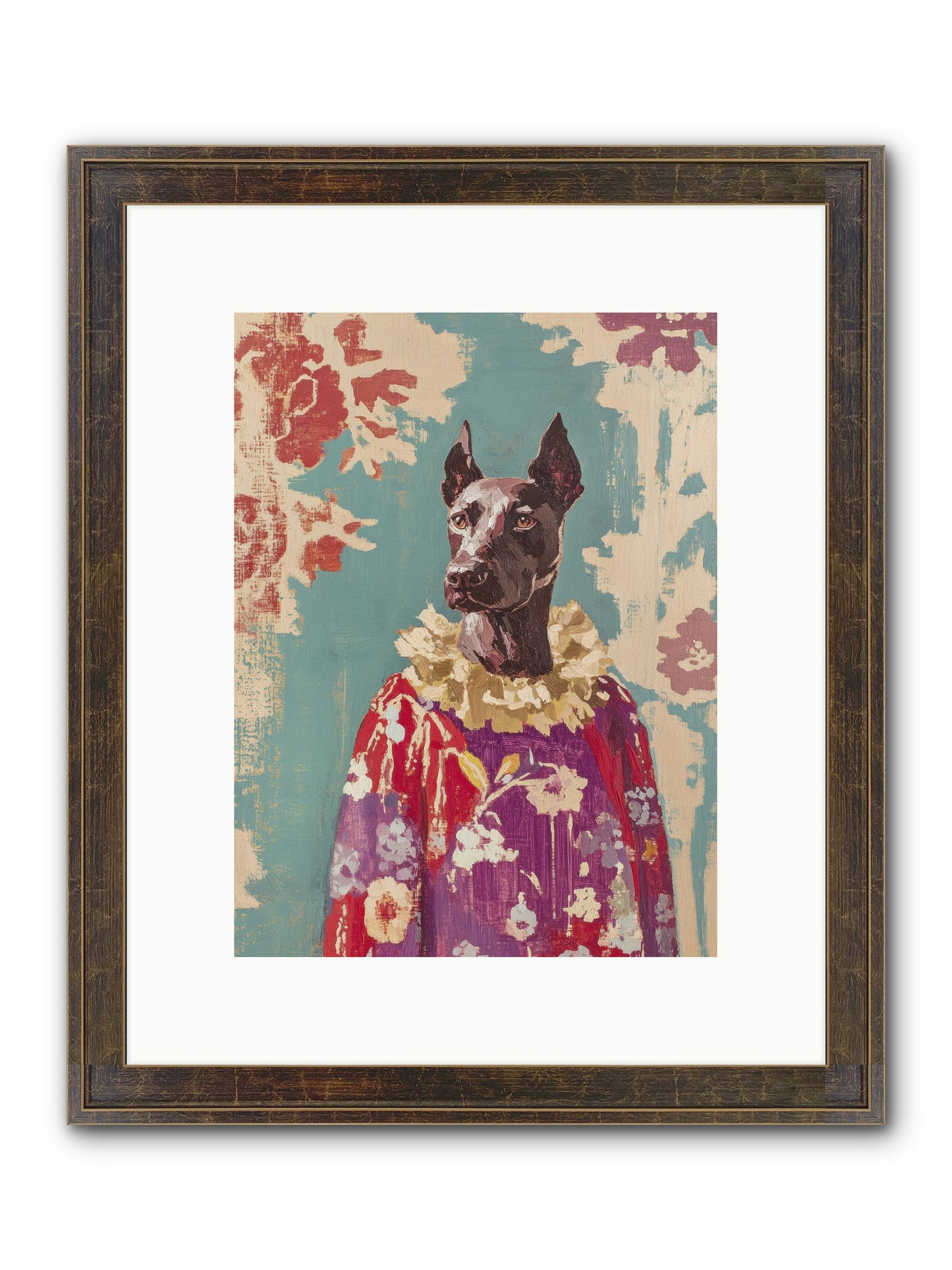 Honey Cake Framed Print - Slimwoods Black/Gold 9x12
