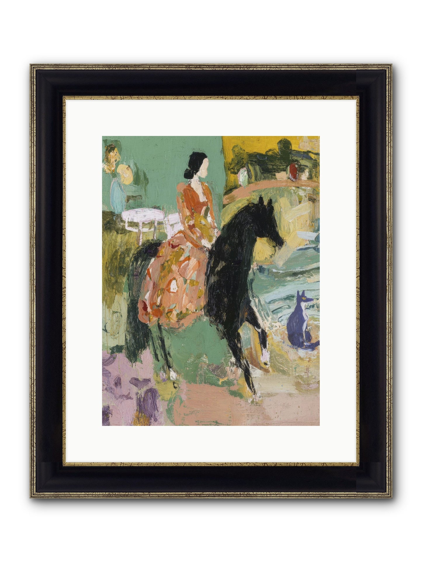 Honey-Dipped & Heavenly Framed Print - Black & Gold 12x16