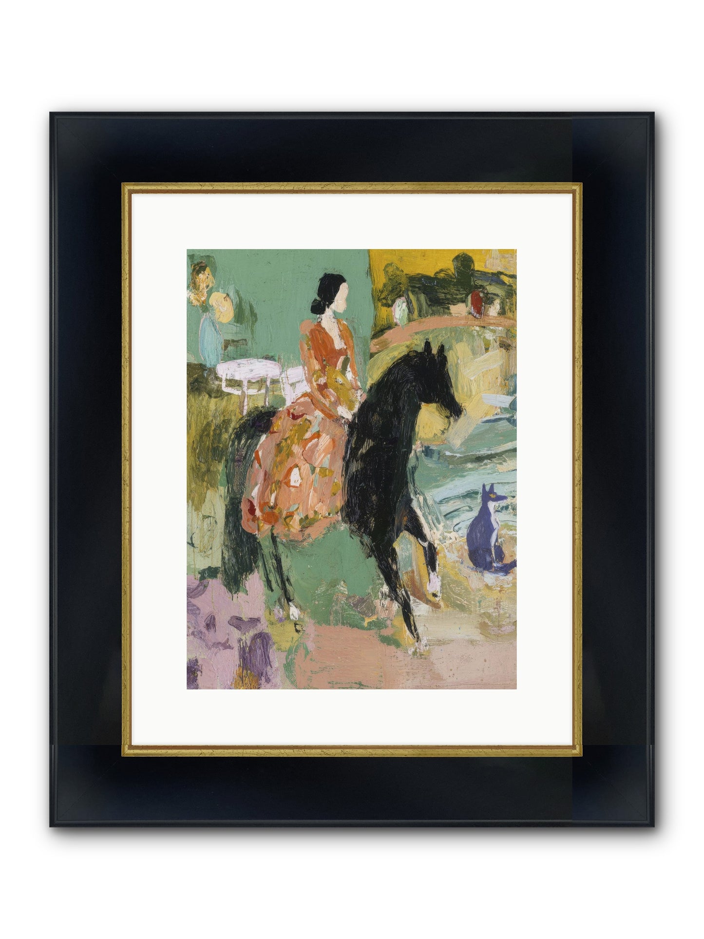 Honey-Dipped & Heavenly Framed Print - Wide Black w/Gold 12x16