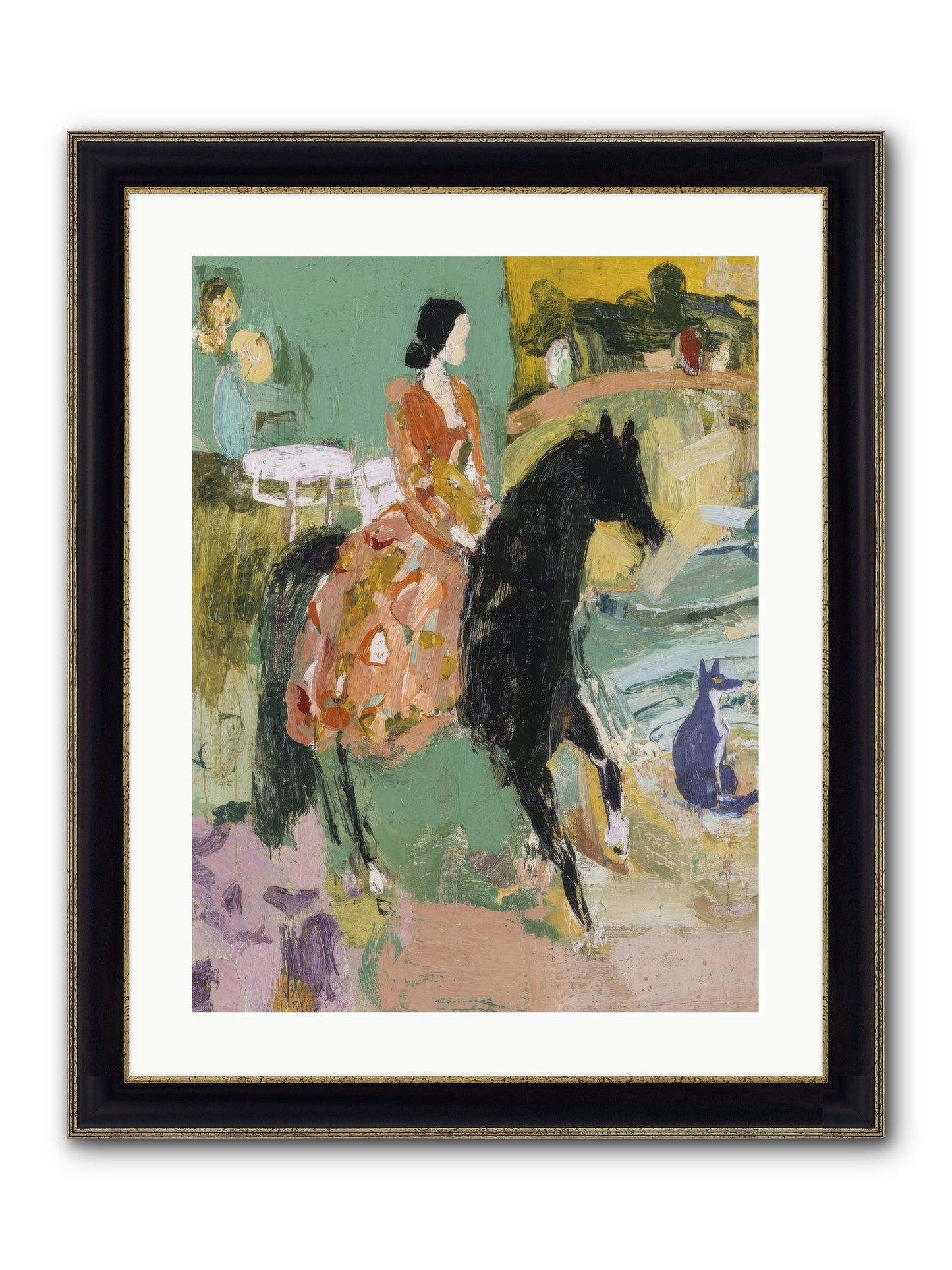 Honey-Dipped & Heavenly Framed Print - Black & Gold 18x24