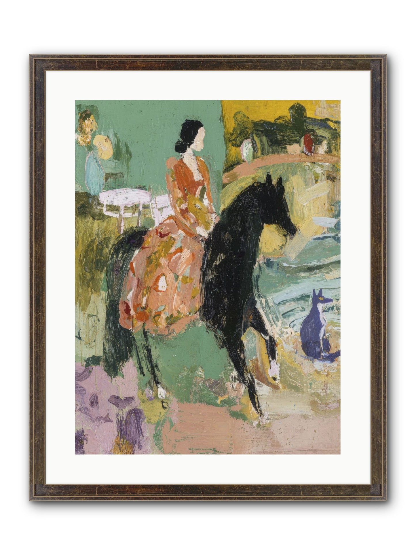 Honey-Dipped & Heavenly Framed Print - Slimwoods Black/Gold 18x24