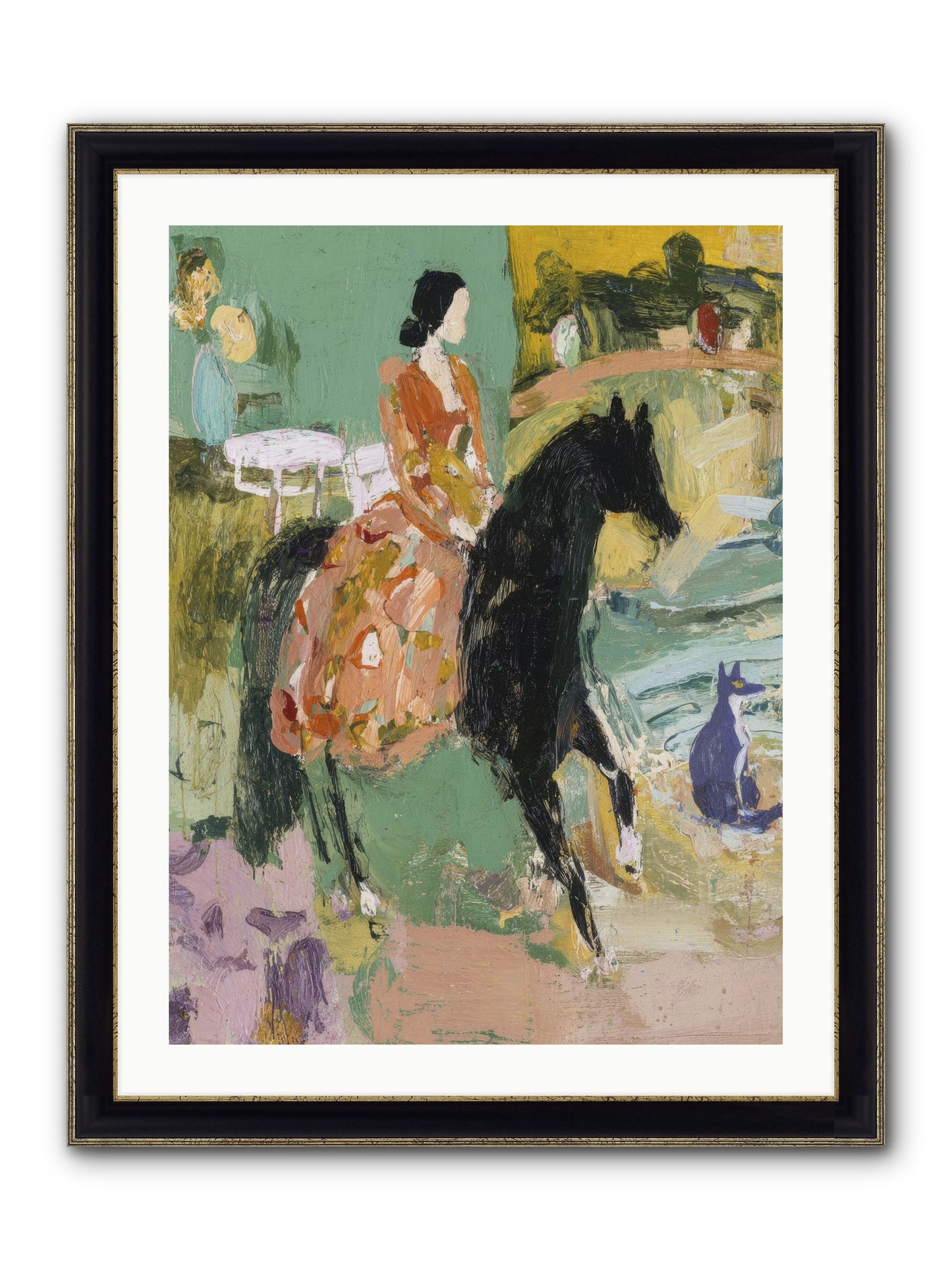 Honey-Dipped & Heavenly Framed Print - Black & Gold 24x32