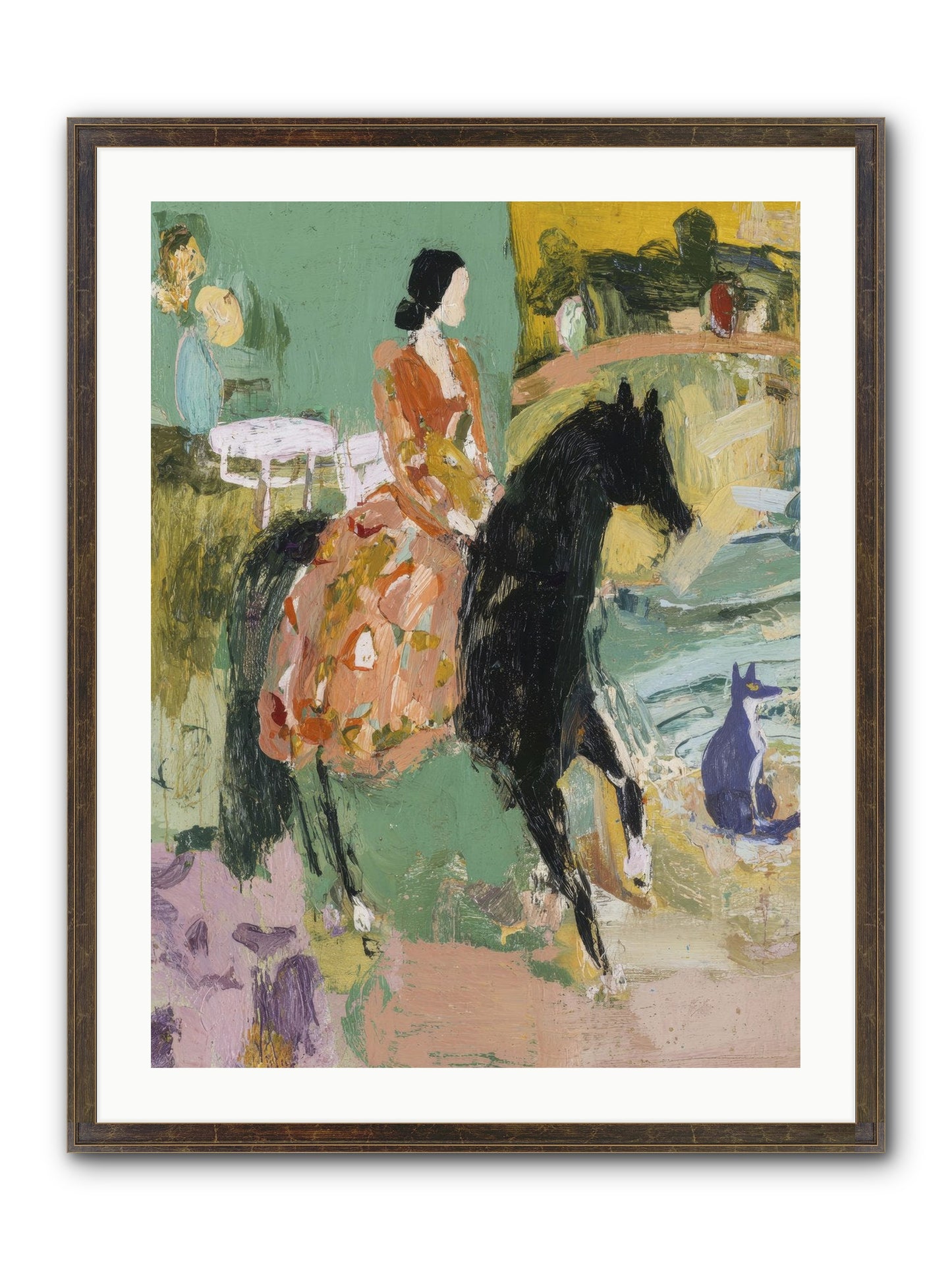 Honey-Dipped & Heavenly Framed Print - Slimwoods Black/Gold 24x32