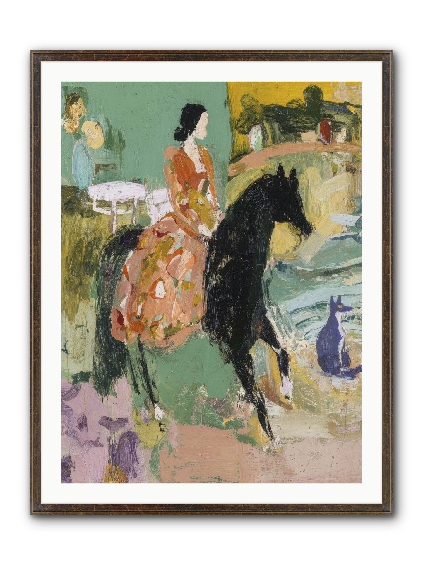 Honey-Dipped & Heavenly Framed Print - Slimwoods Black/Gold 30x40