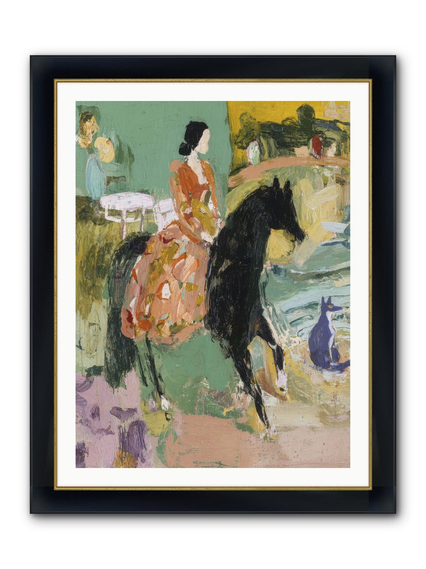 Honey-Dipped & Heavenly Framed Print - Wide Black w/Gold 30x40