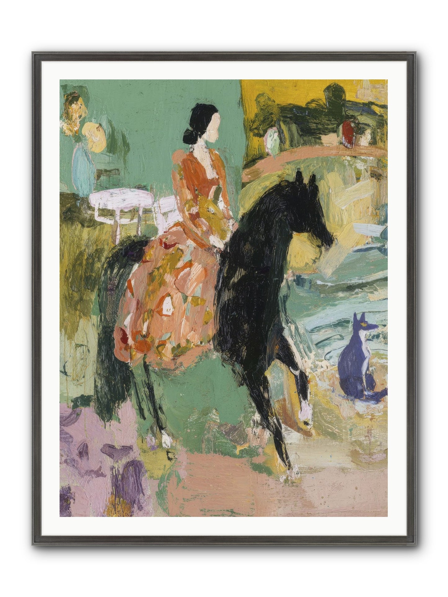 Honey-Dipped & Heavenly Framed Print - Slimwoods Black/Silver 36x48