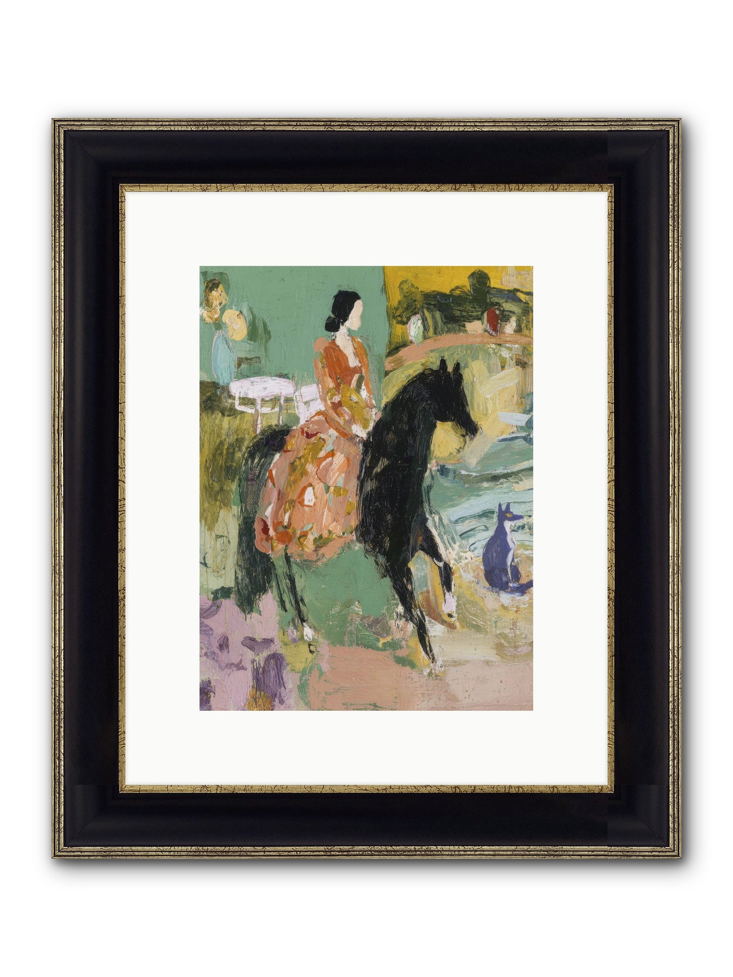 Honey-Dipped & Heavenly Framed Print - Black & Gold 9x12