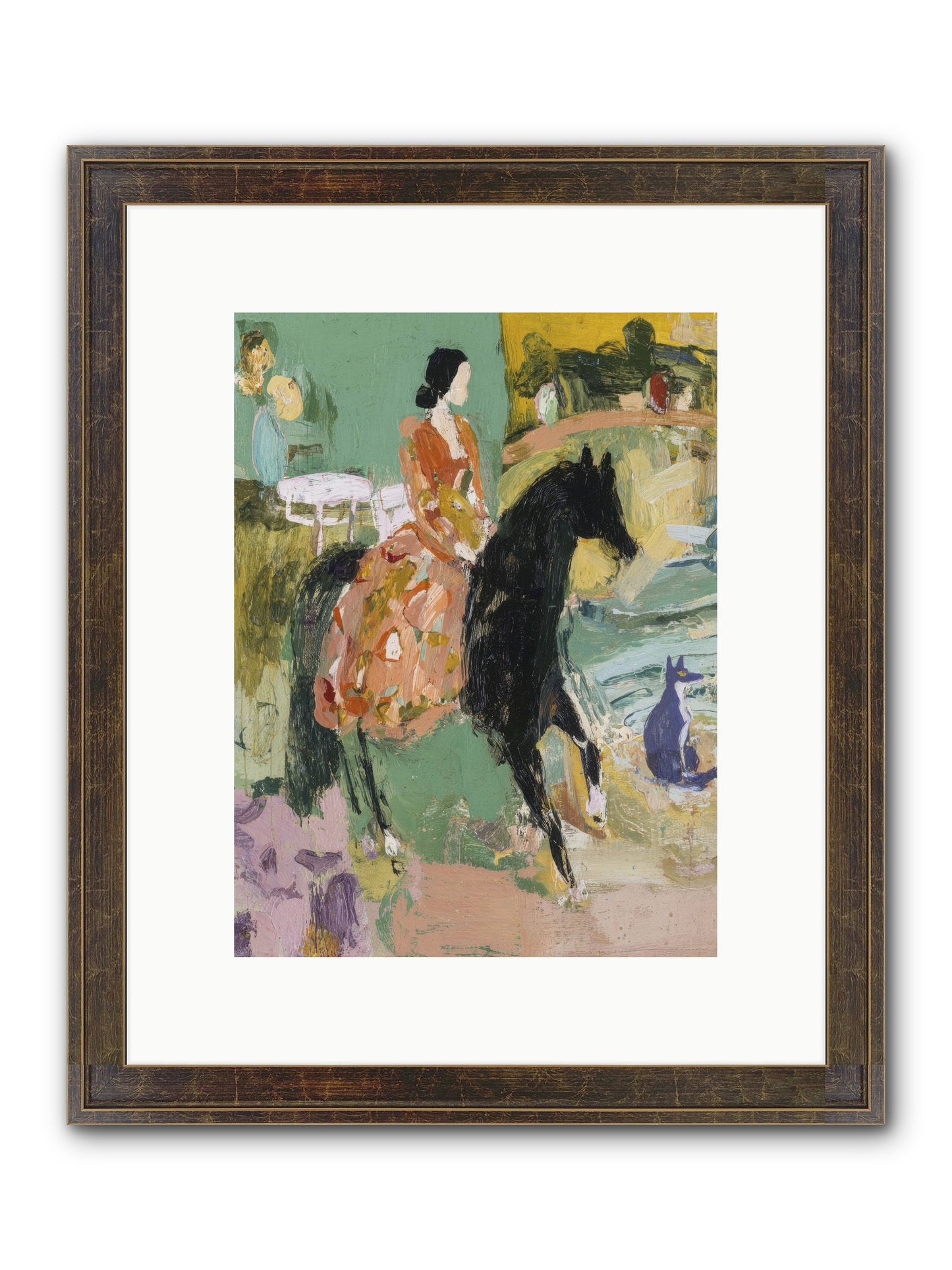 Honey-Dipped & Heavenly Framed Print - Slimwoods Black/Gold 9x12