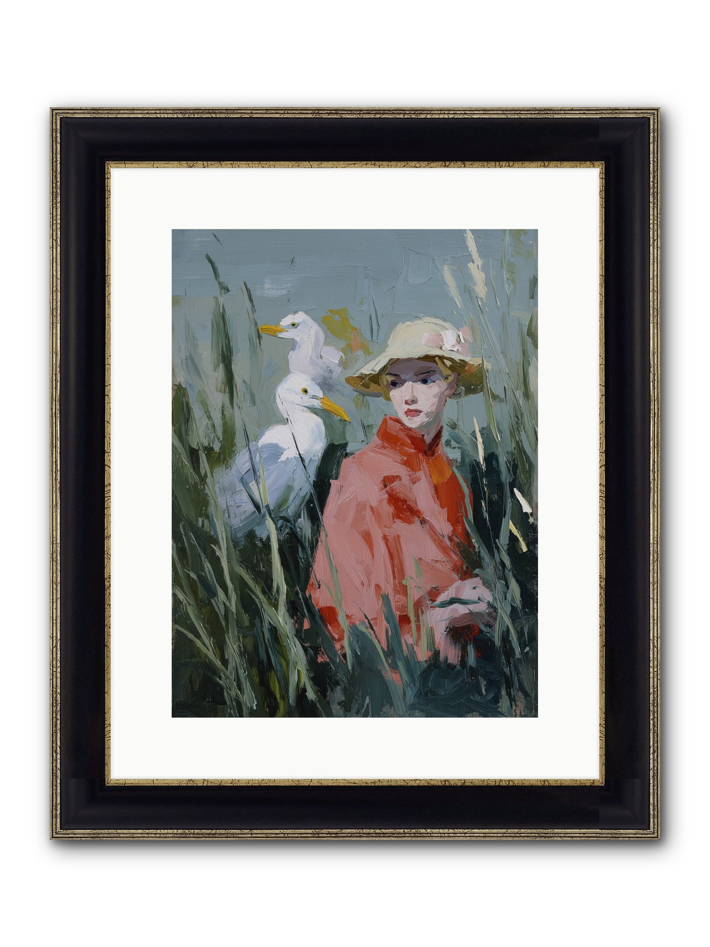Honey Dreams Framed Print - Black & Gold 12x16