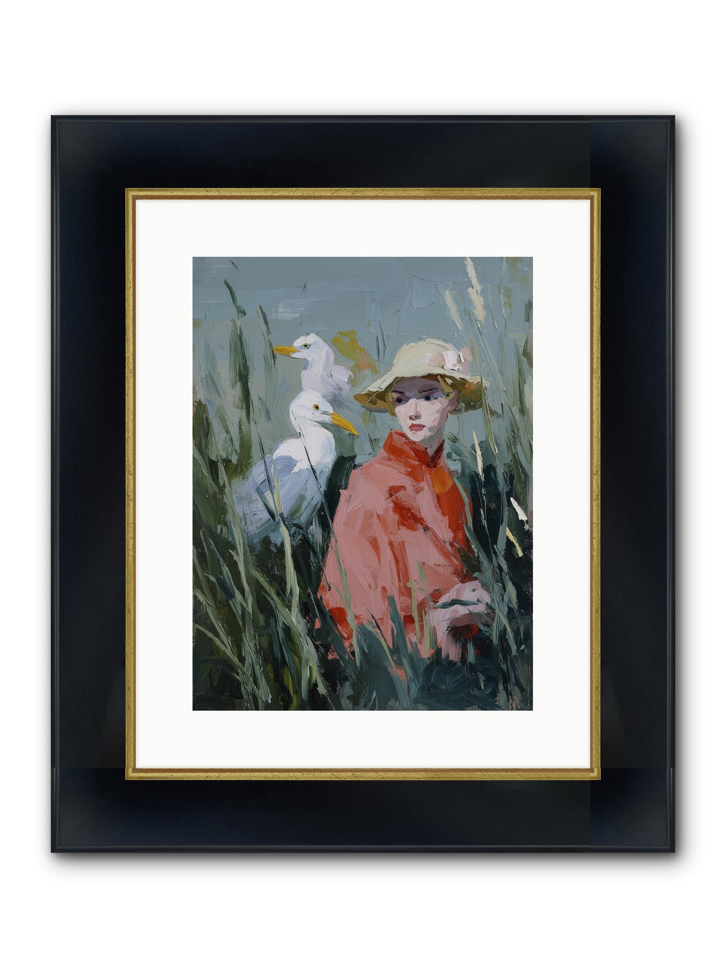 Honey Dreams Framed Print - Wide Black w/Gold 12x16