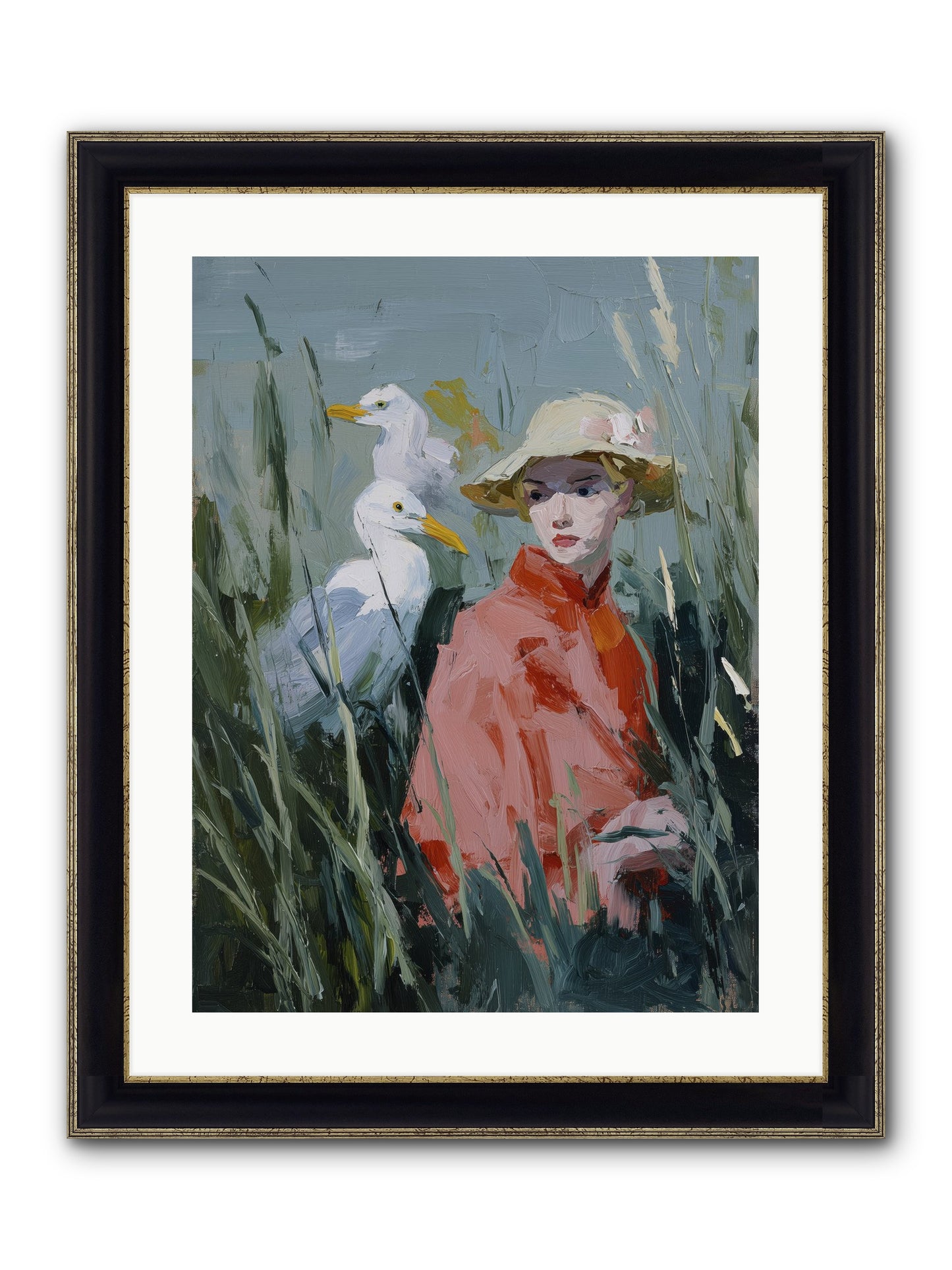 Honey Dreams Framed Print - Black & Gold 18x24