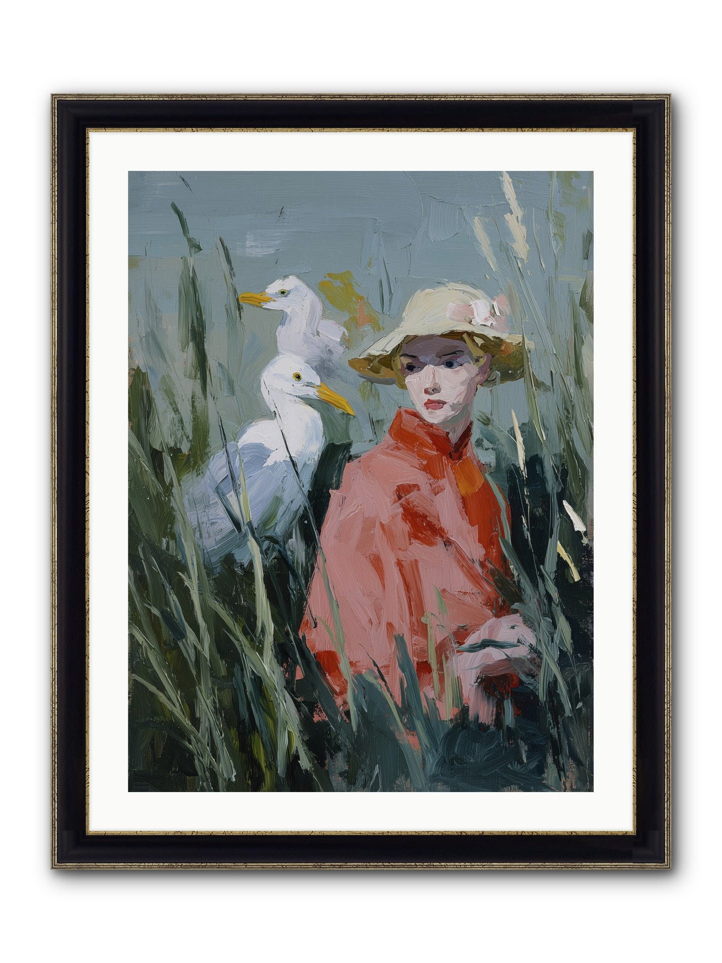 Honey Dreams Framed Print - Black & Gold 24x32